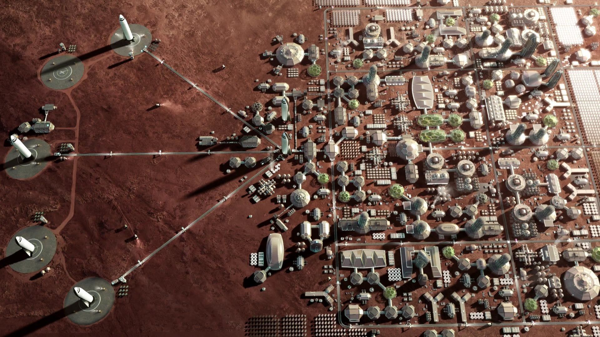 1920x1080 SpaceX's Mars Colony Design