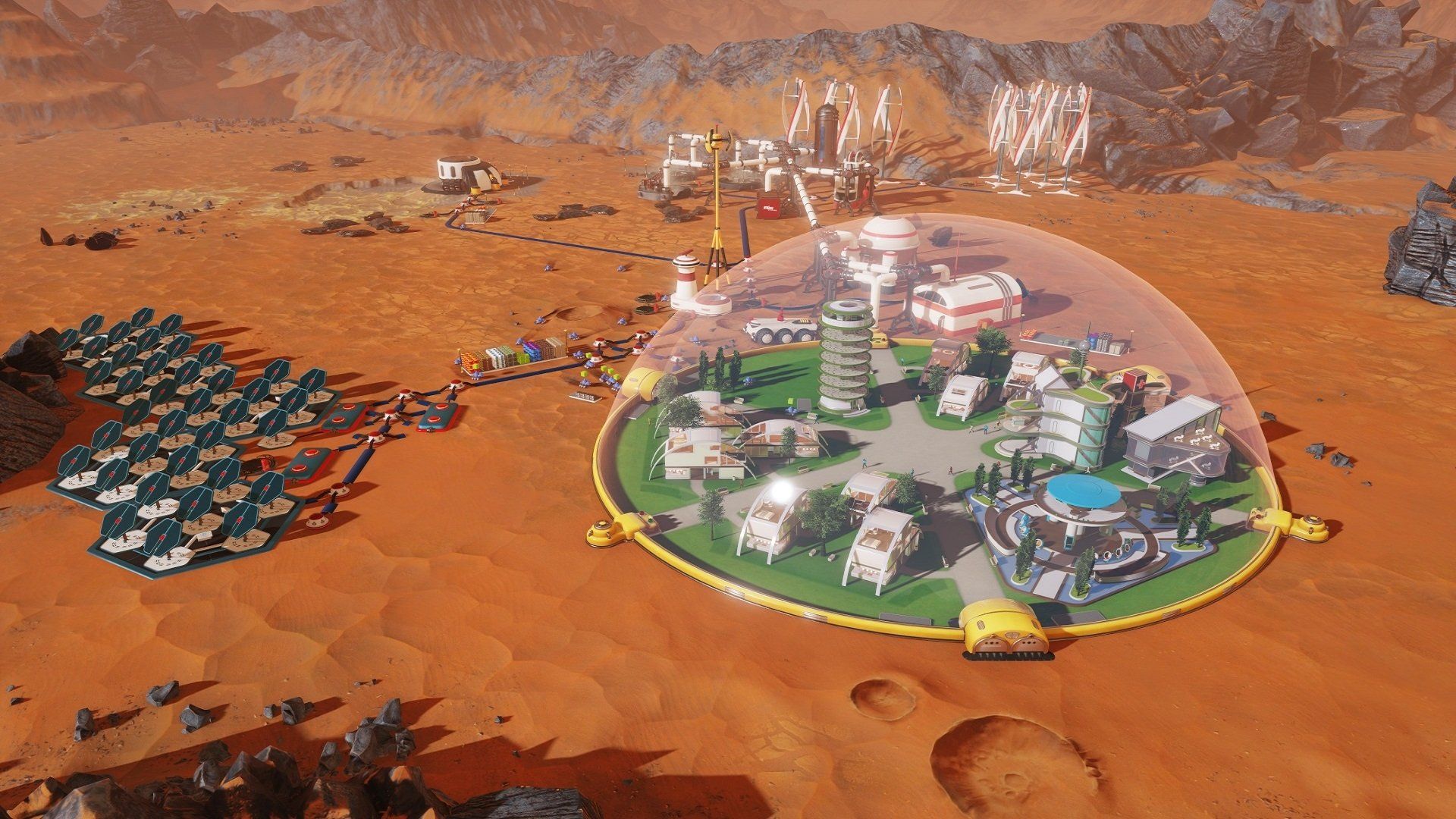 1920x1080 HD Surviving Mars Colony Wallpaperx1080
