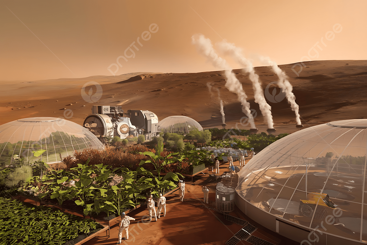1200x800 Mars Colony With Greenhouses And Machines Making Planet Habitable, Mars Colony, Greenhouses, Martian Soil Background Image And Wallpaper for Free Download
