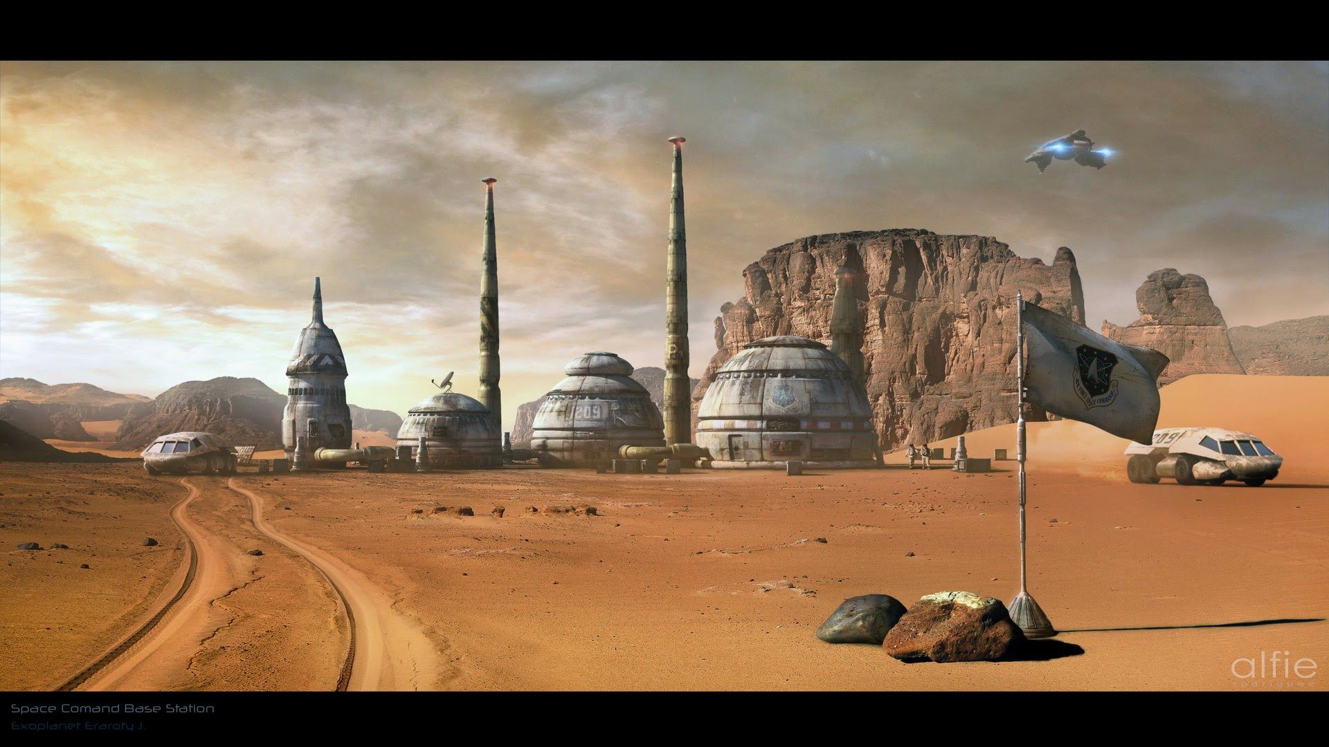 1920x1080 human Mars: Wallpaper