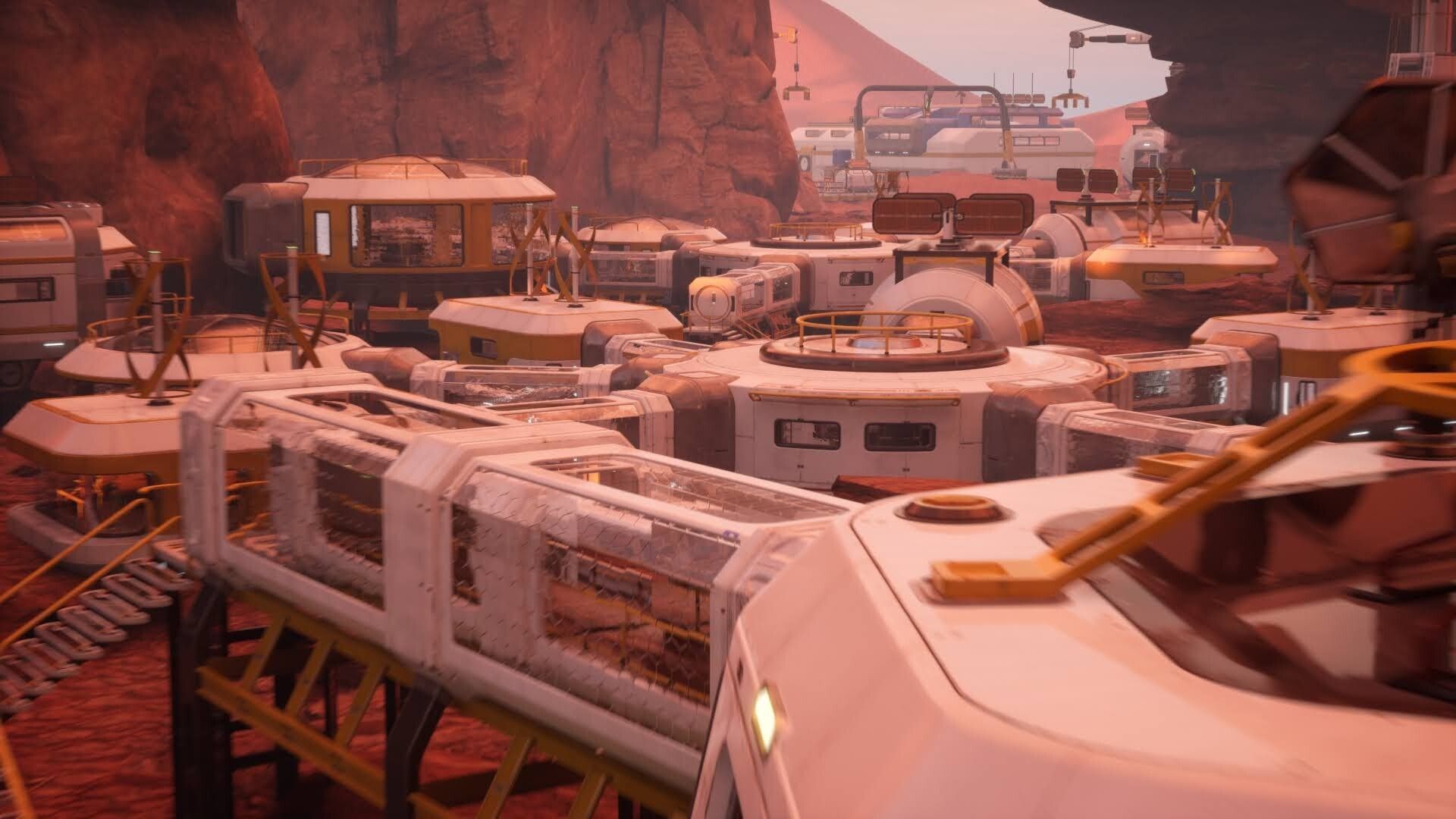 1920x1080 Mars Colony Concept