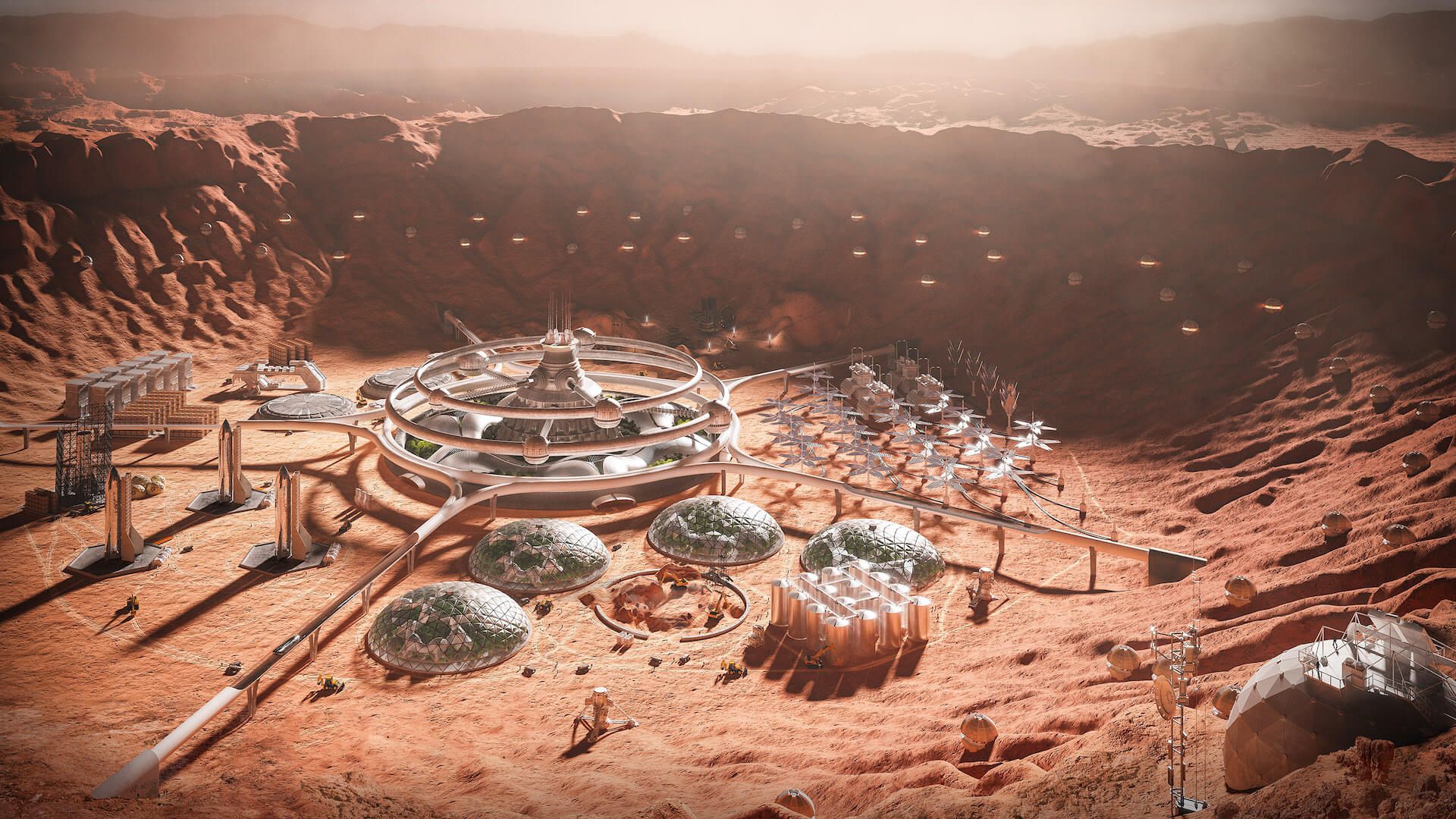 1920x1080 The Colony: The idea of the social struc. Futuristic