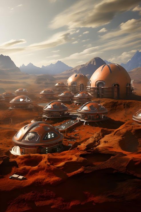 493x740 Mars colony Image