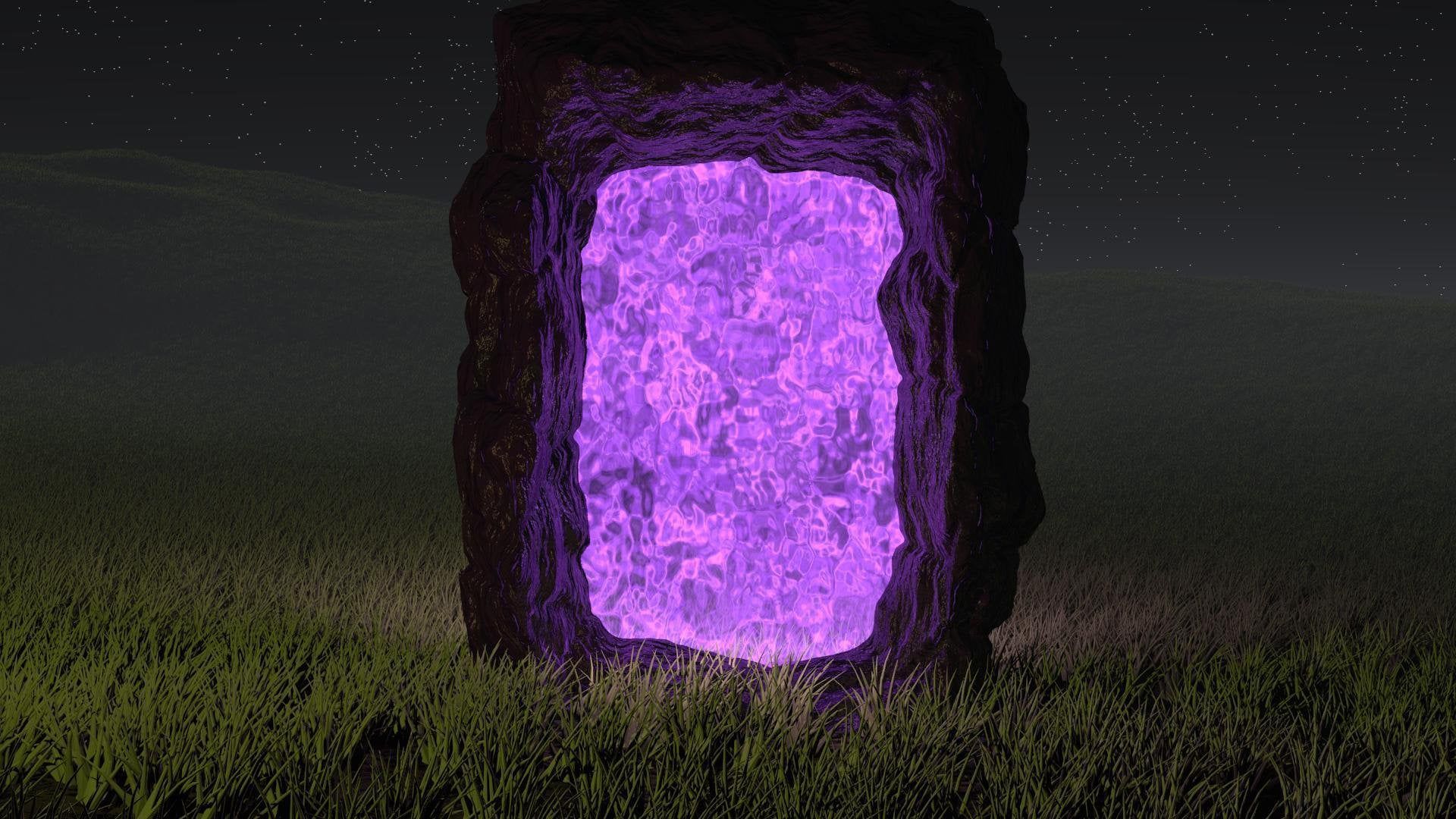 1920x1080 Nether Portal Wallpaper