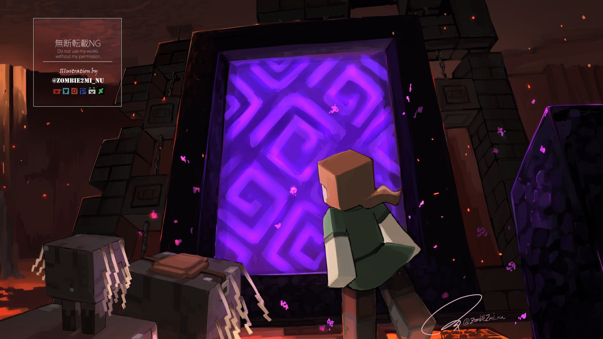1920x1080 Travel memoirs of The New Nether 09 : Nether portal?