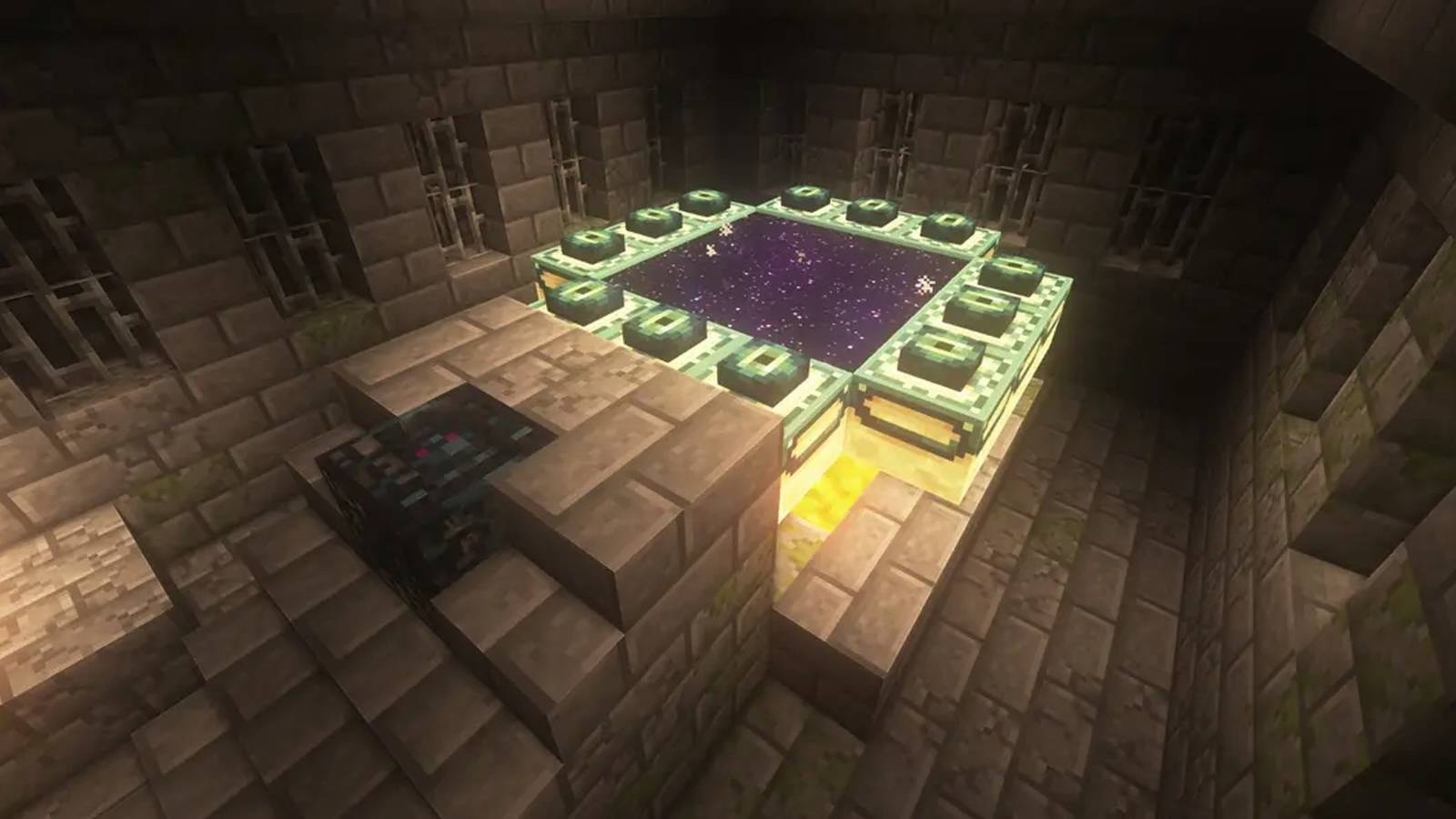 1600x900 Minecraft Fan Shares Beautiful Concept of a 'Natural' End Portal Room