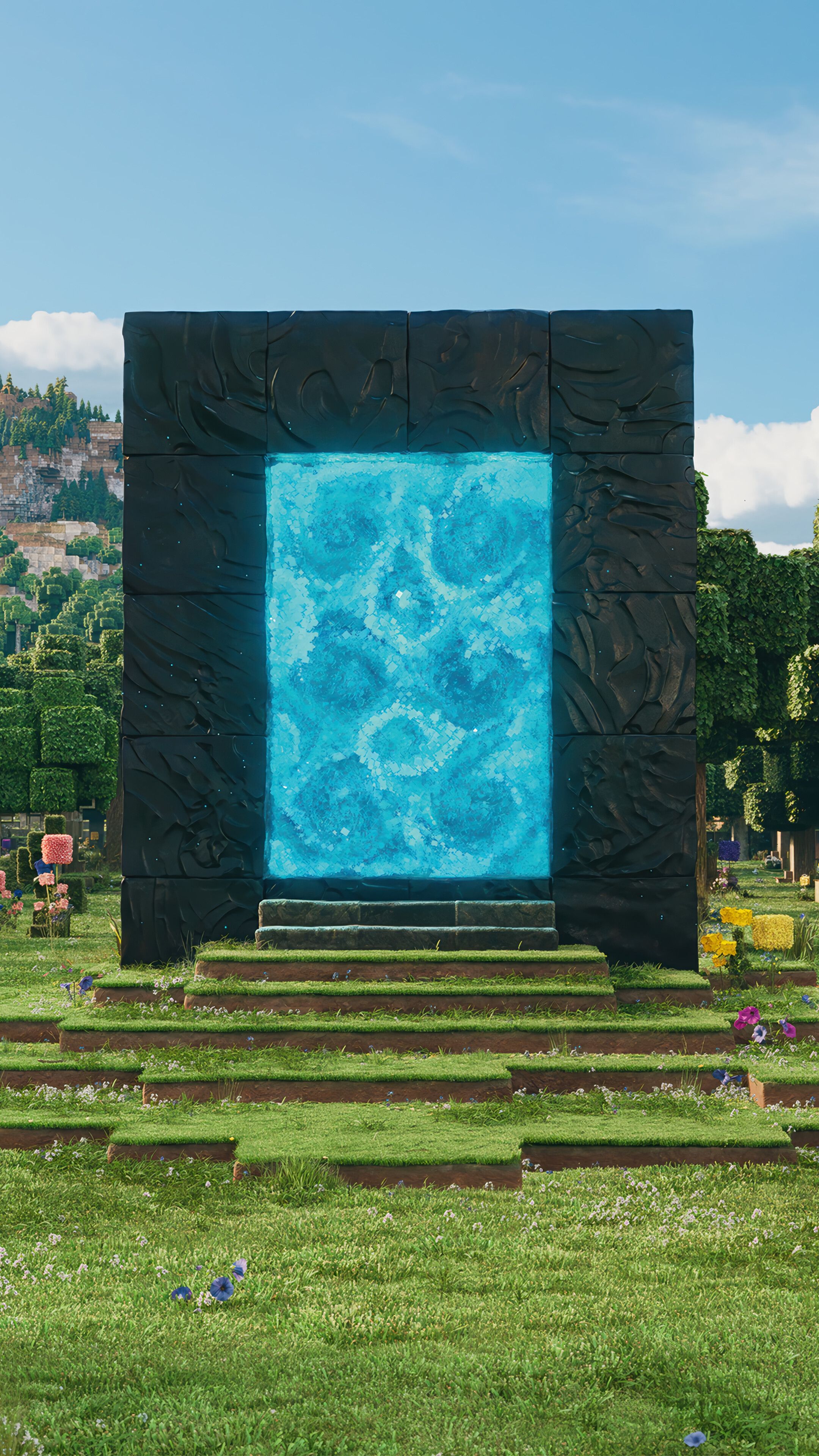 2160x3840 Minecraft Movie Nether Portal 4K Wallpaper iPhone HD Phone