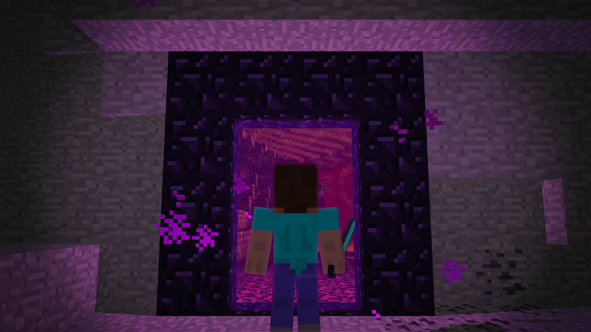 1920x1080 Nether Portal Wallpaper