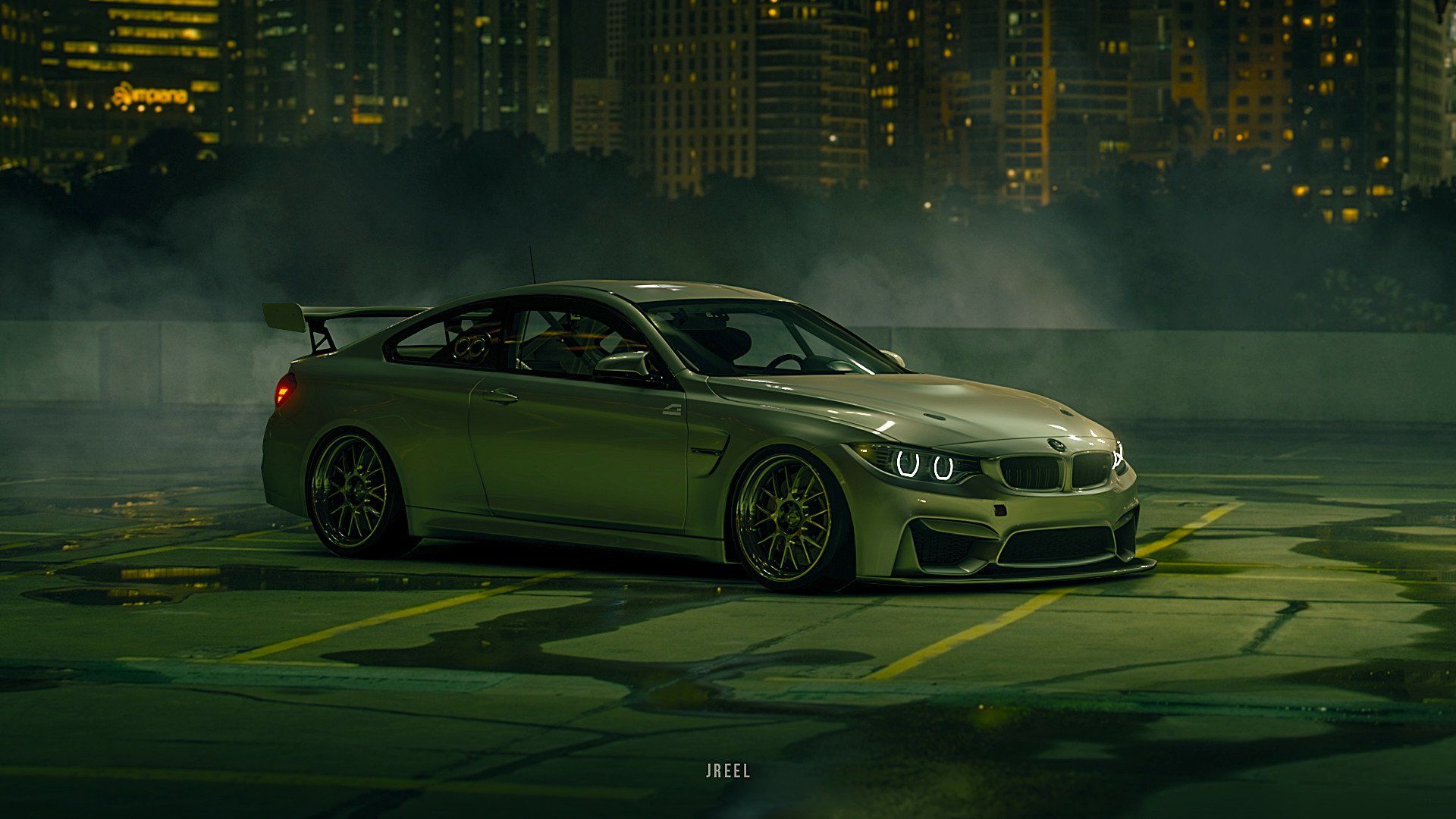 1920x1080 BMW M4 GT4 Night Drift. Gran Turismo Sport HD Wallpaper