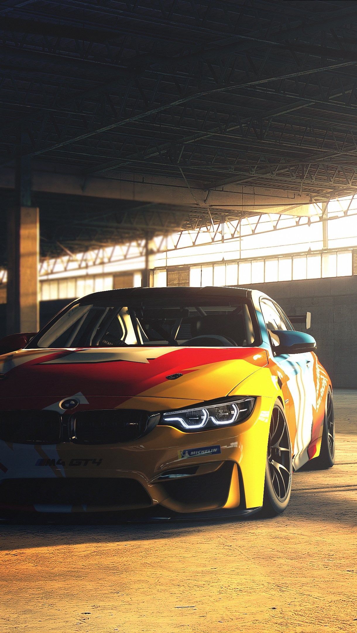1220x2160 BMW M4 GT4 2021 Wallpaper 4K for iPhone and Mobile Phone