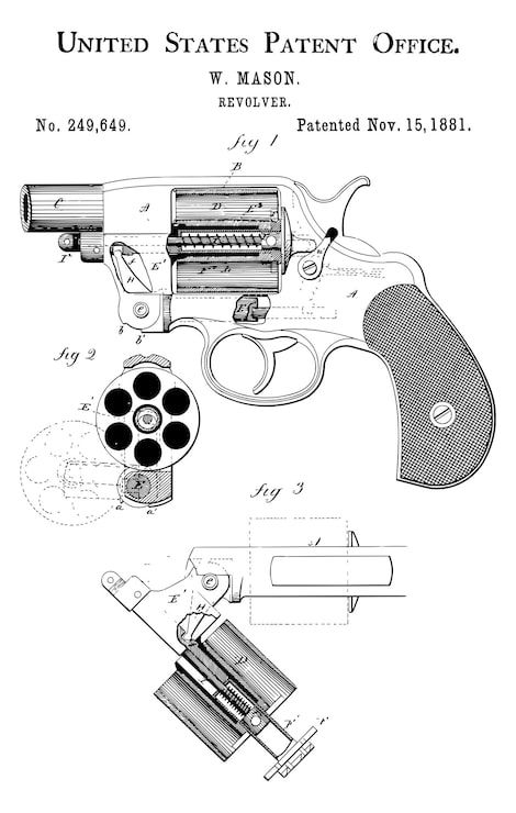 470x740 Pistol blueprint Image