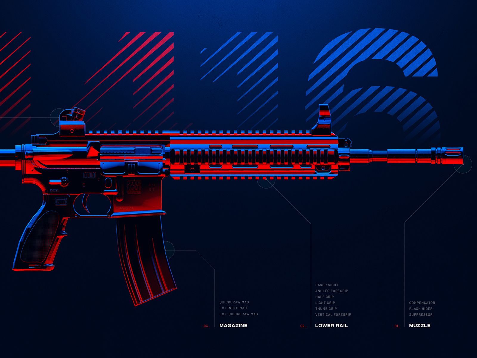1600x1200 M416 Weapons Collection by Konstantin Meier on Dribbble