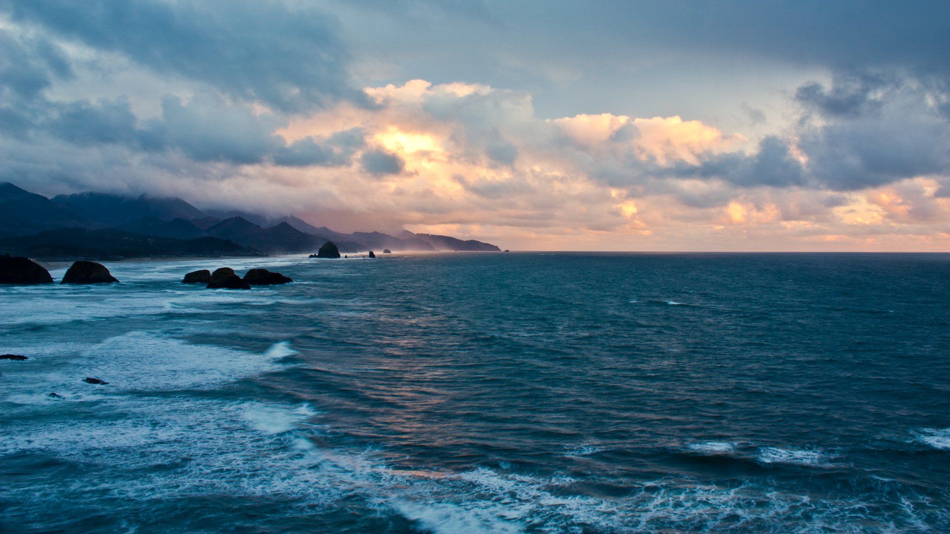 1920x1080 Serene Ocean Horizon at Sunrise HD Nature Wallpaperx1080