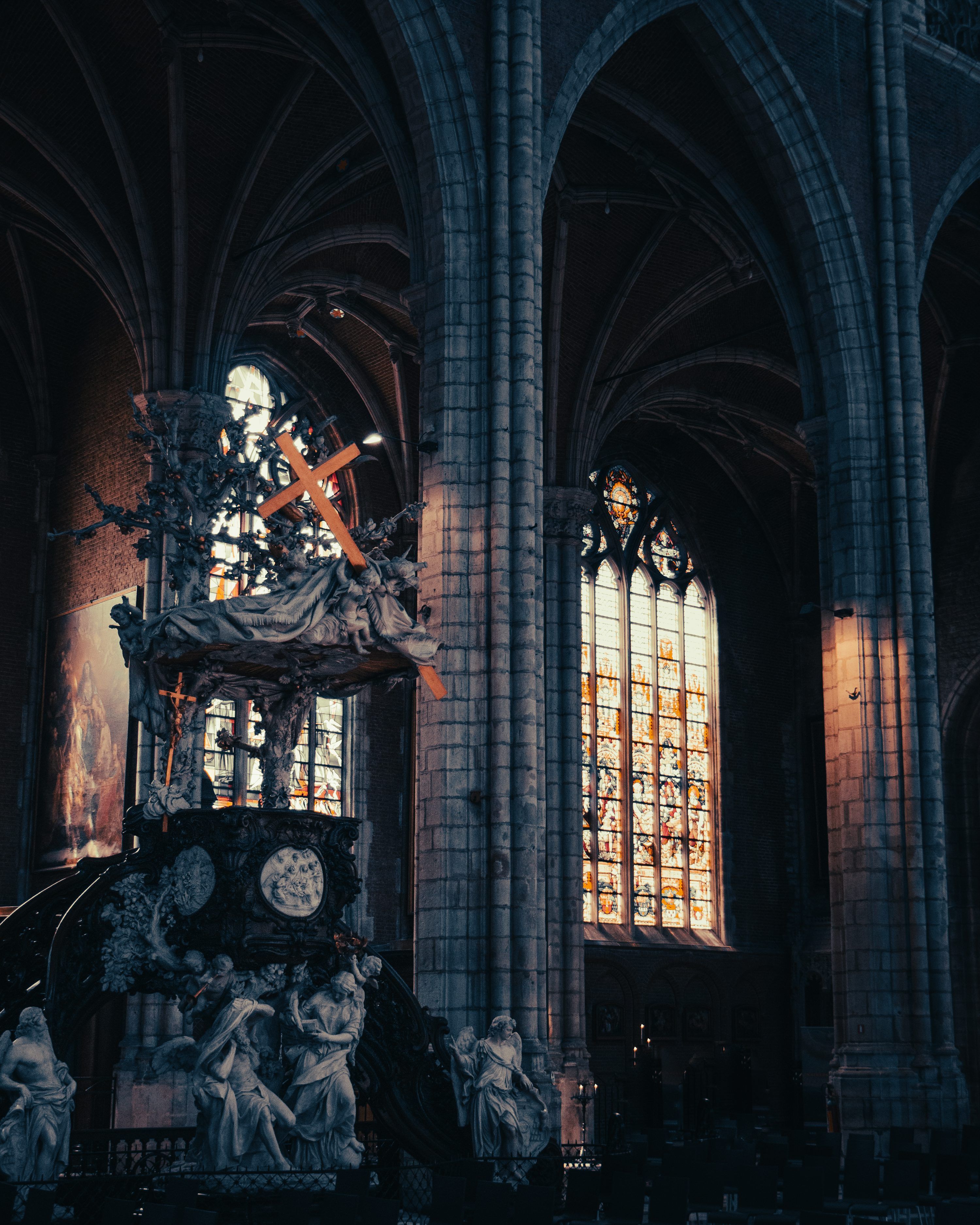 3000x3750 Black metal framed glass window photo