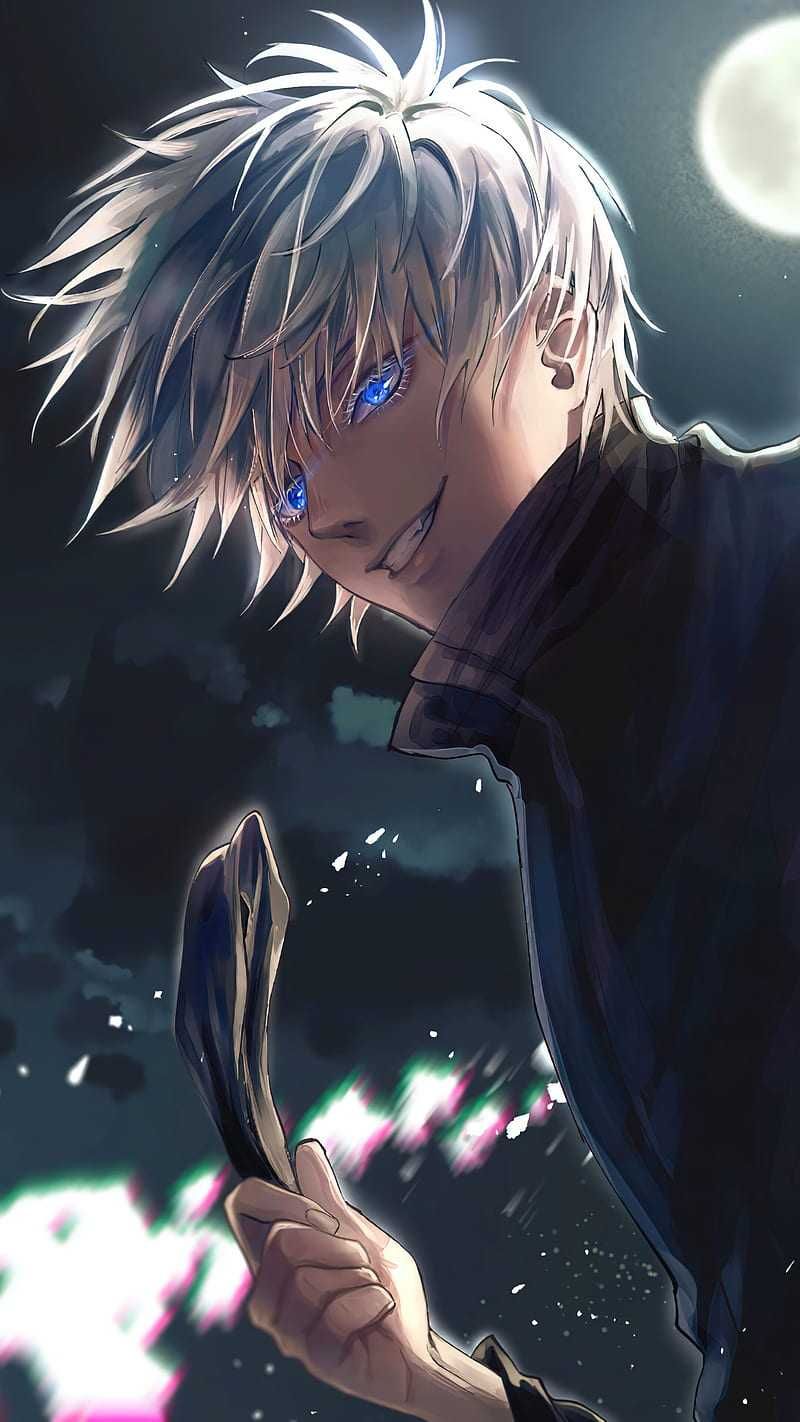 800x1422 Gojo Face Wallpaper