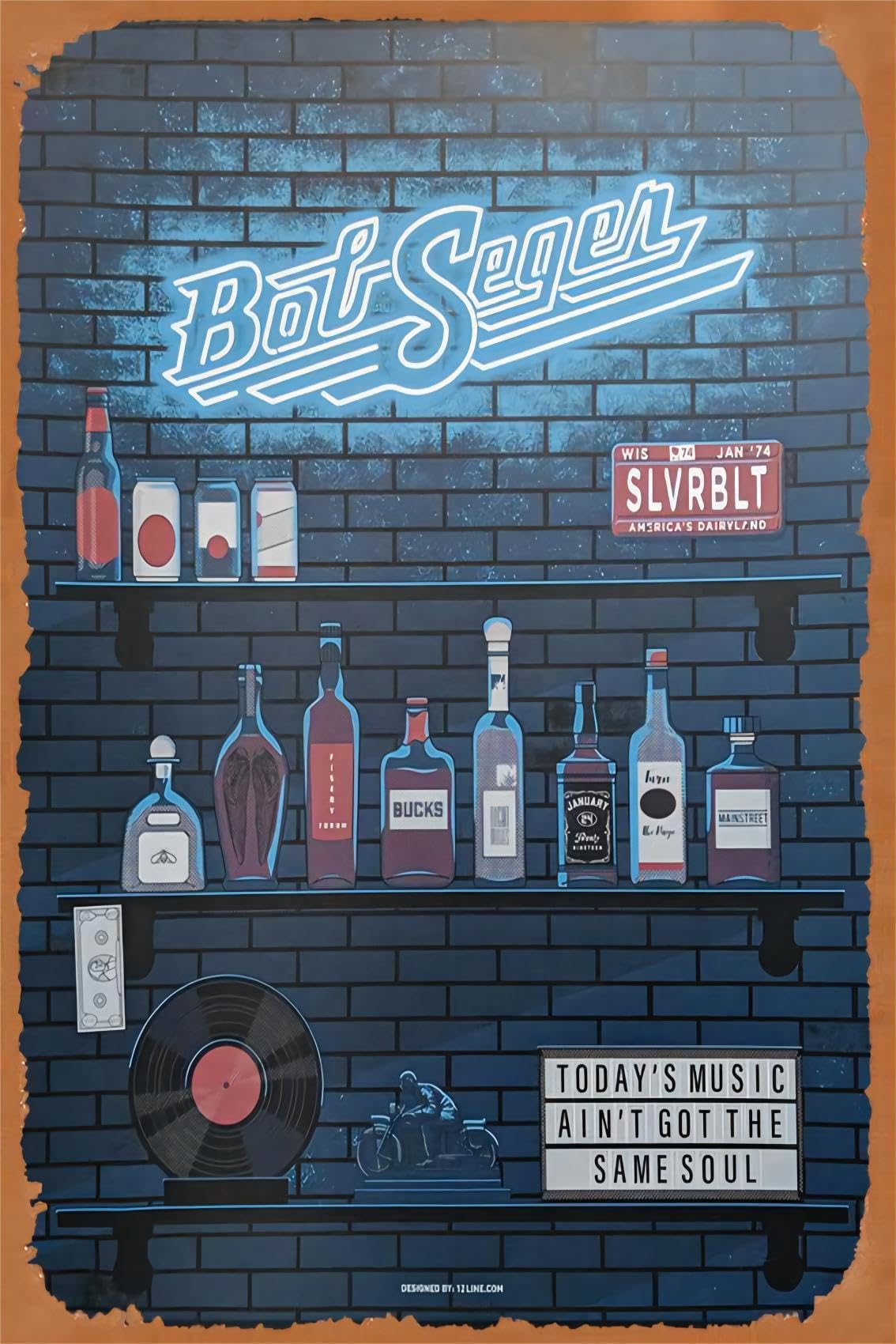 1134x1700 Bob Seger concert poster