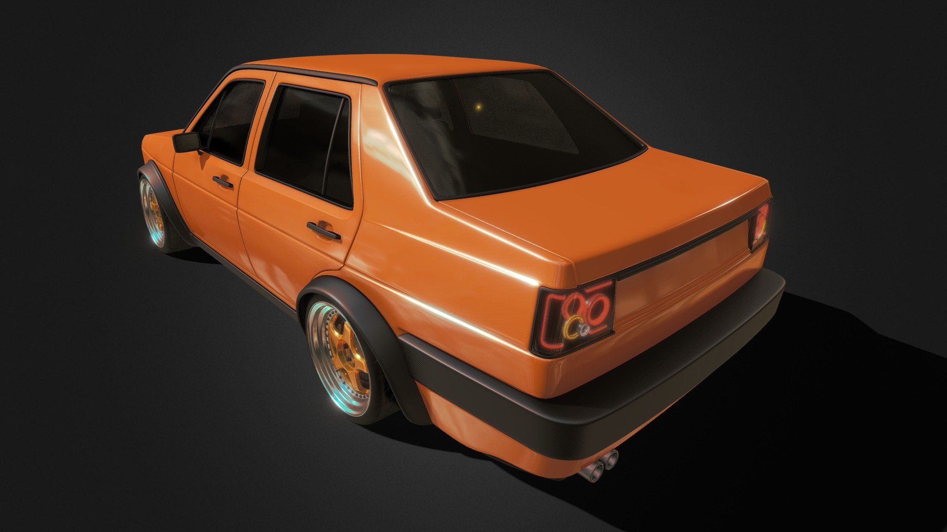 1920x1080 Volkswagen Jetta 2 1986 (Highpoly) Free 3D model by Pan Max [7805392]