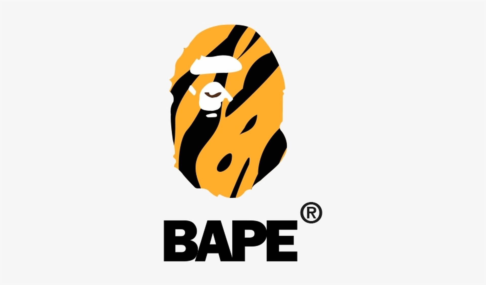 1920x1126 Download Black And Yellow BAPE Logo Wallpaper