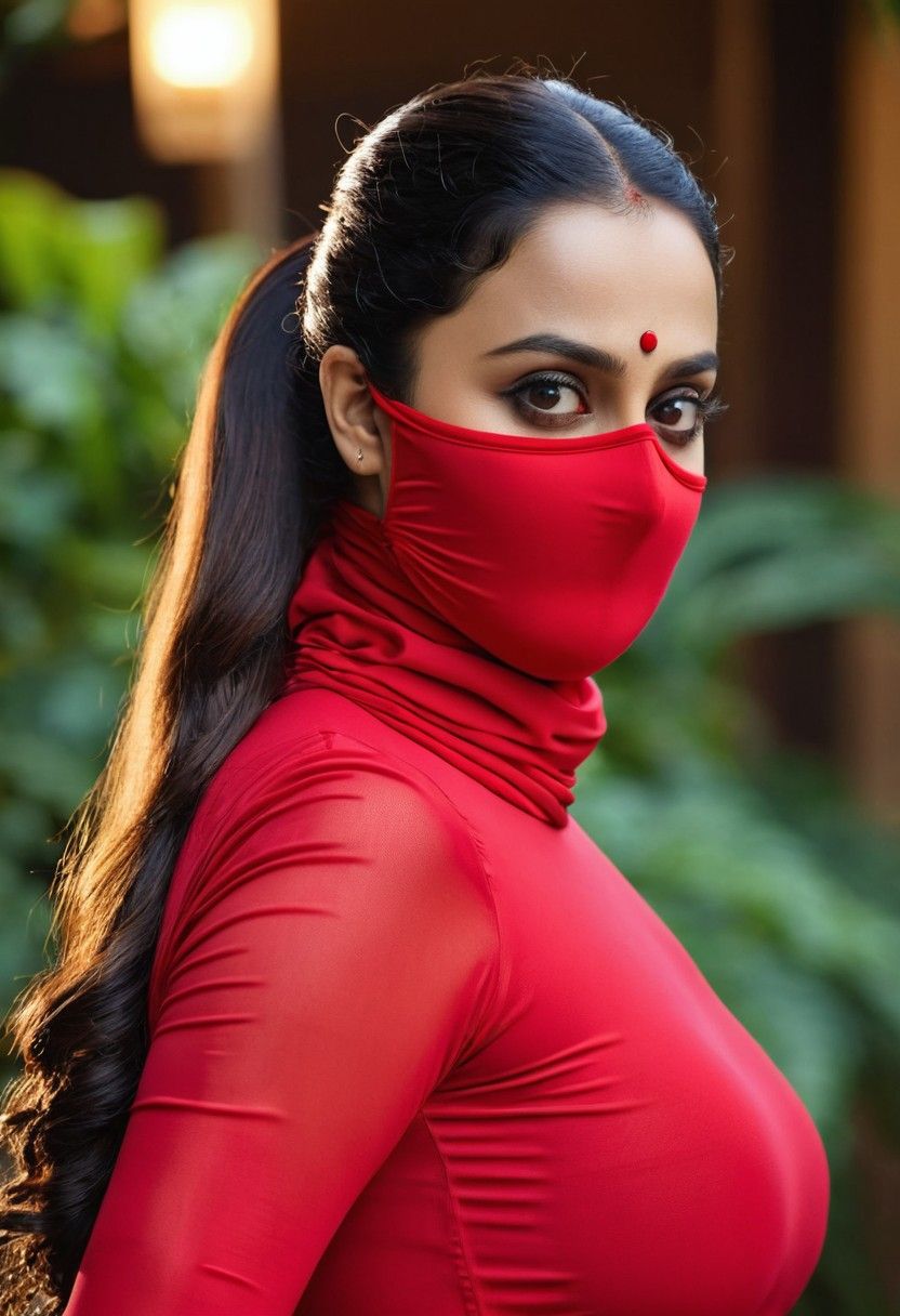832x1216 Chubby Actress Shruti Marathe in Red Dress. Stable Diffusion Online