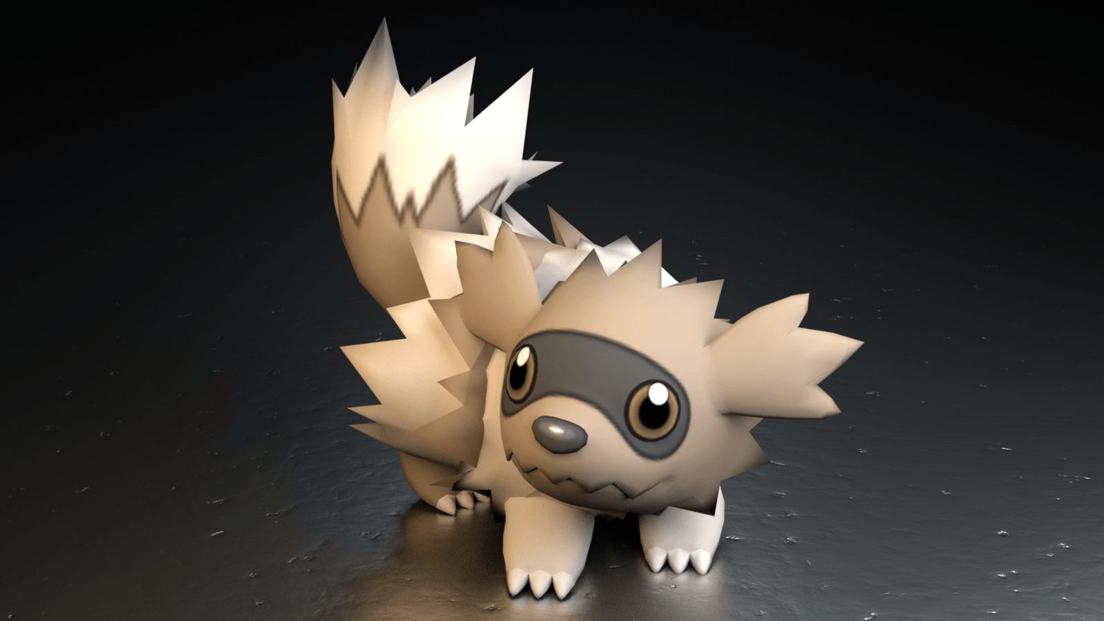 1600x900 Zigzagoon HD Wallpaper
