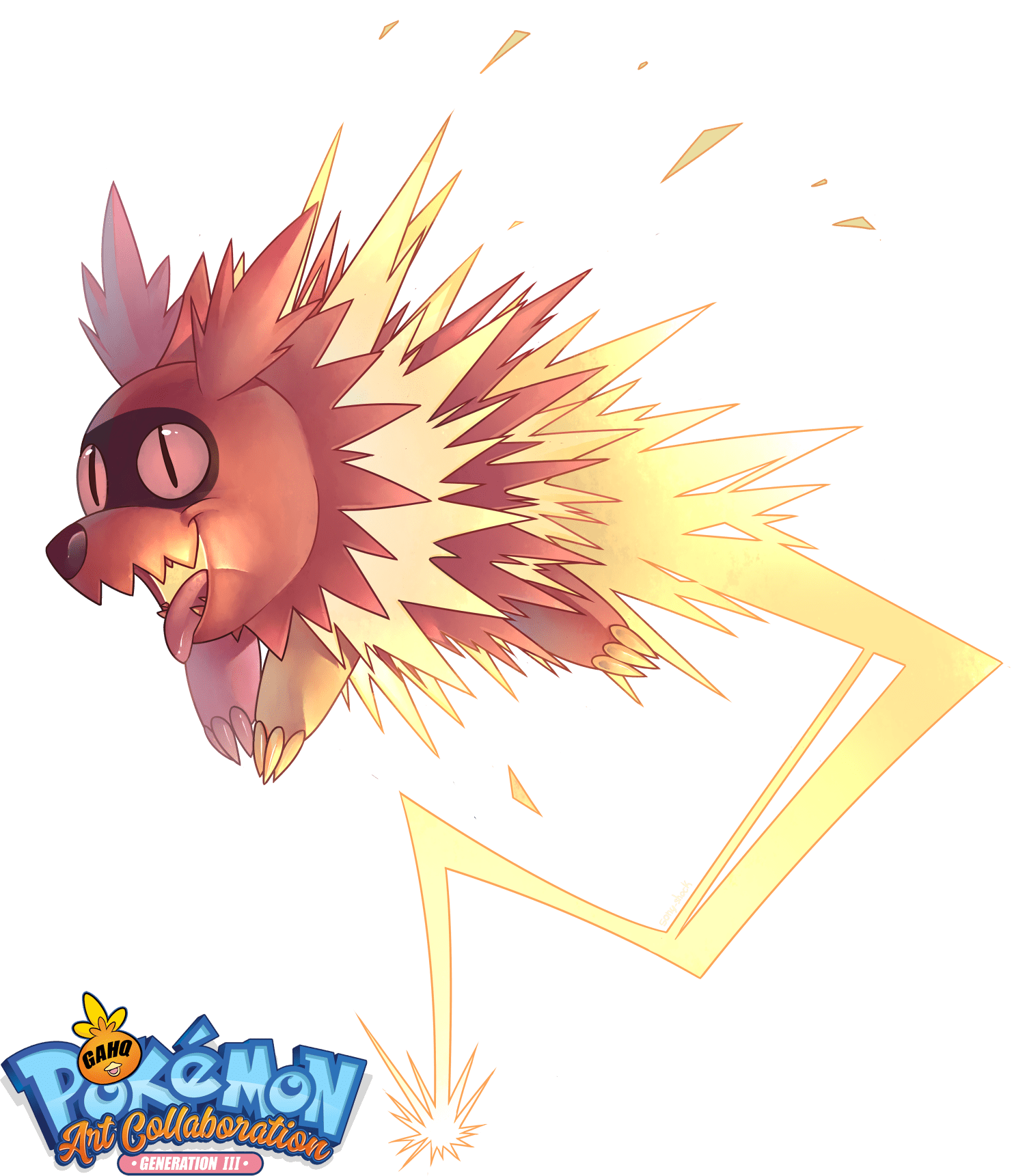 1503x1721 Pokemon Generation III Art Tribute: Zigzagoon