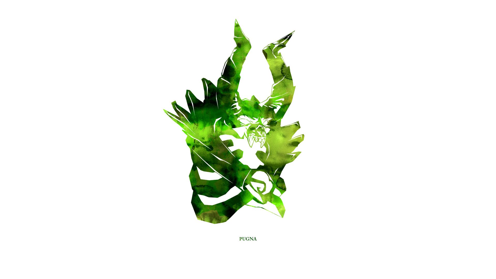 1920x1080 Wallpaper minimalism, games, Defense of the Ancients, dota Pugna for mobile and desktop, section минимализм, resolution 1920x1080