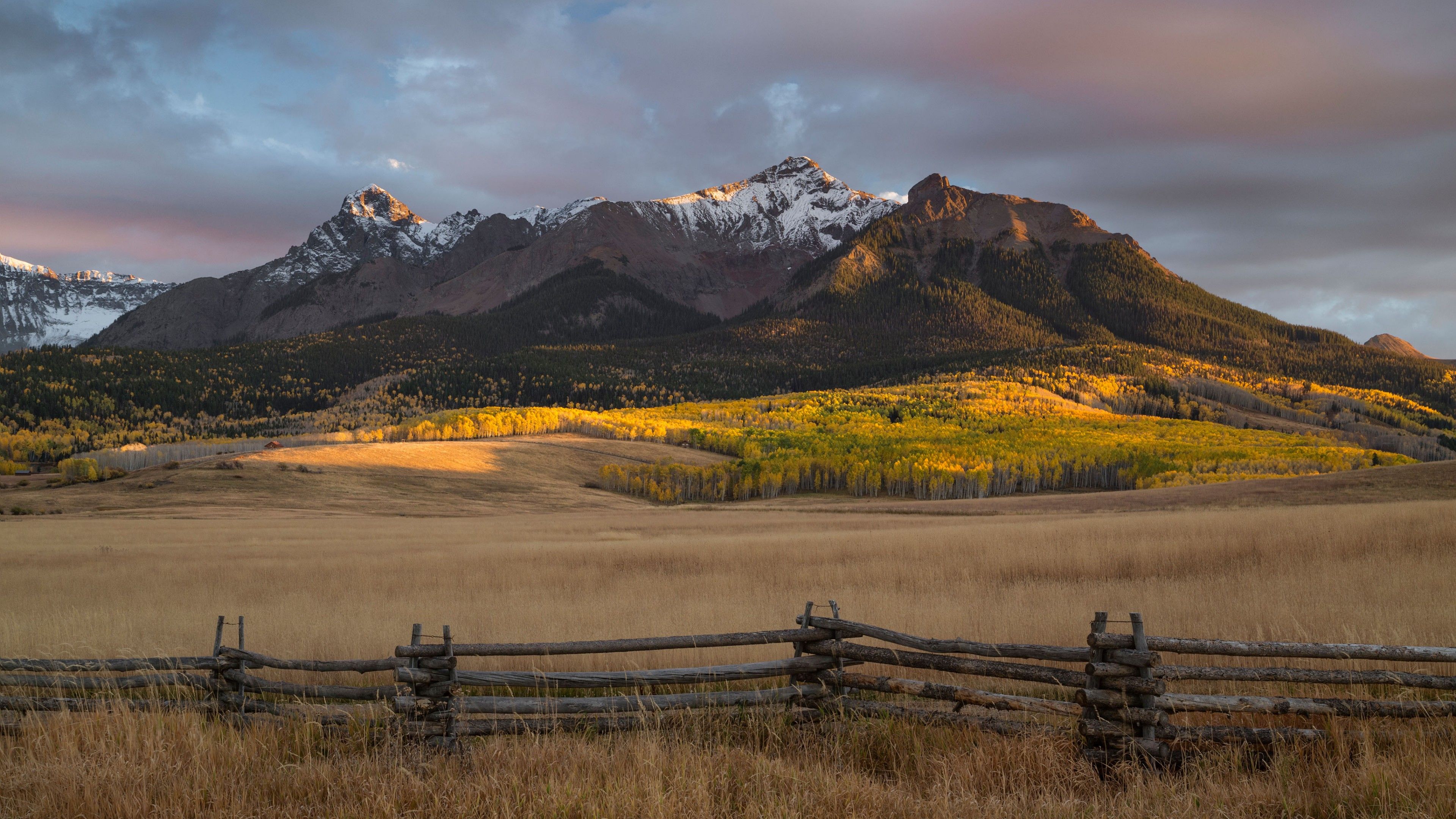 3840x2160 Mountain Field Wallpaper 3840x2160 56807