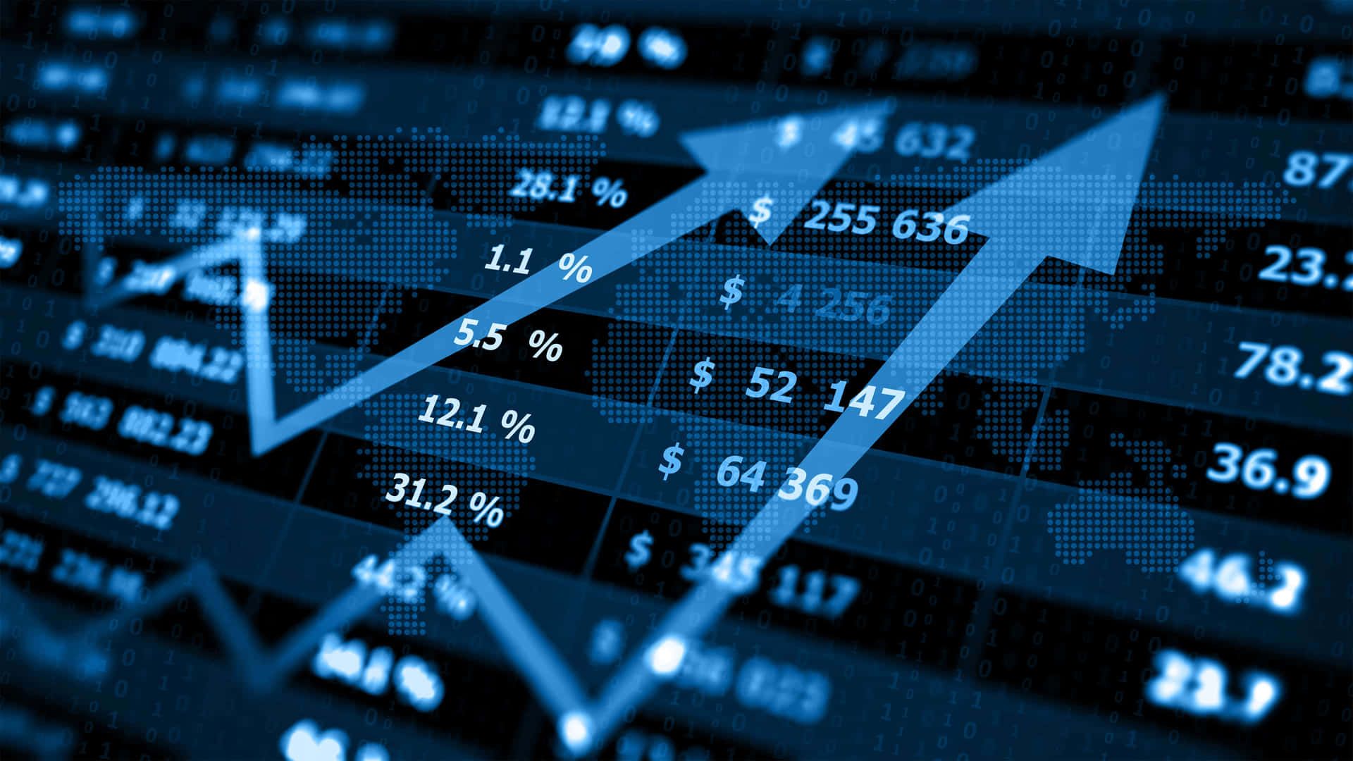 1920x1080 Download Stock Market Growth Analysis Wallpaper