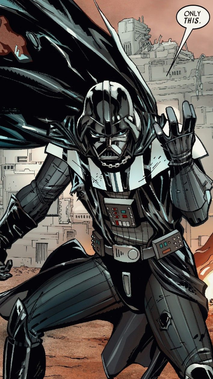 708x1258 Comic Darth Vader.. wallpaper