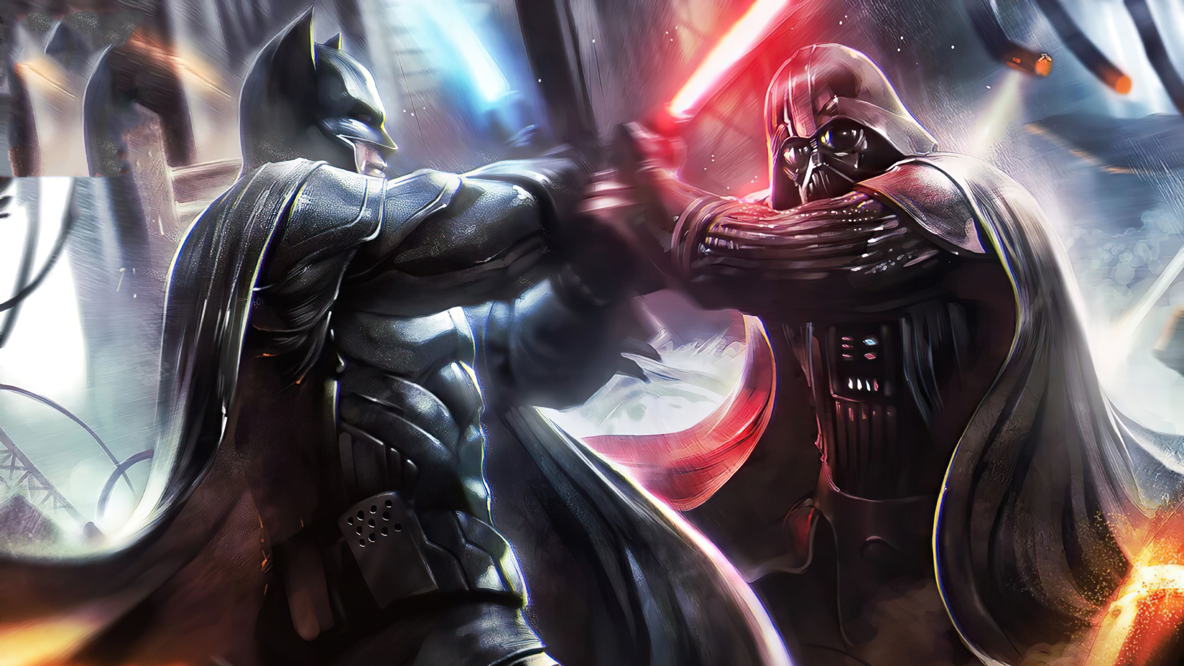 3840x2160 DC Comics Batman Darth Vader Star Wars 4K HD Darth Vader Wallpaper