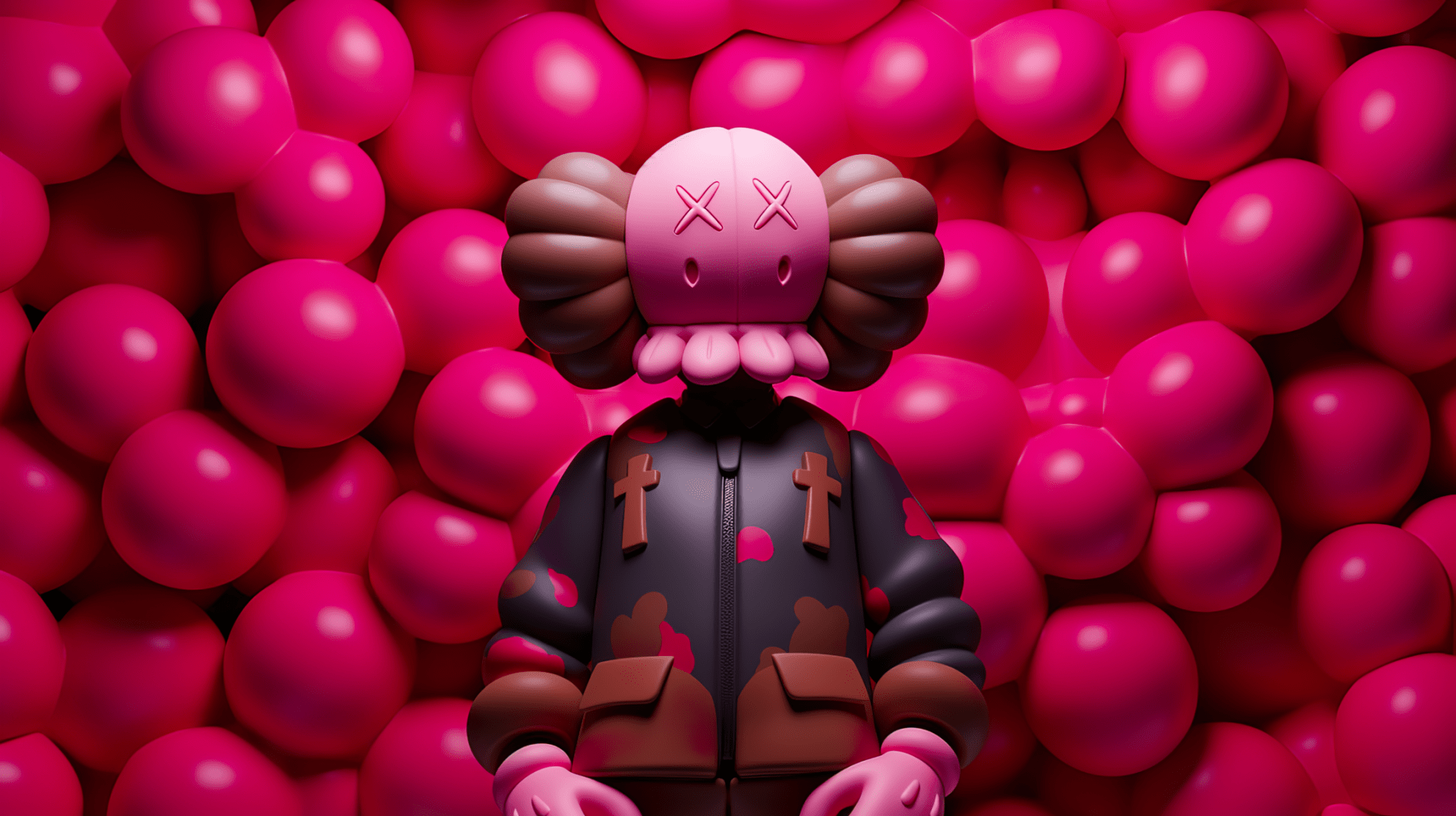 1920x1076 Purple Kaws Wallpaper