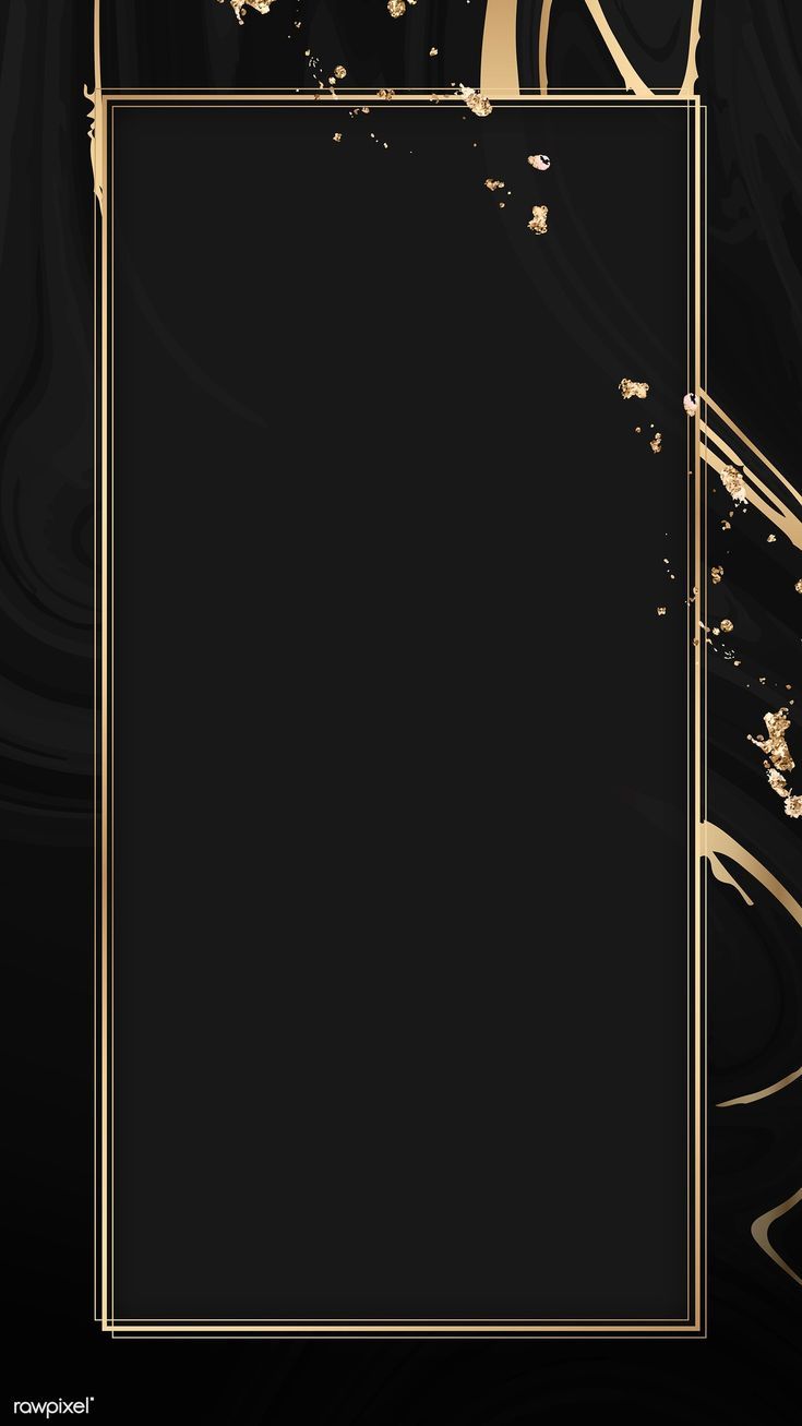 735x1307 Download premium vector of Gold frame on a black fluid patterned mobile phone wallpaper by Kappy about gold frames, black abstract design mobile background vector, background art, marble pattern, and wallpaper 1216876