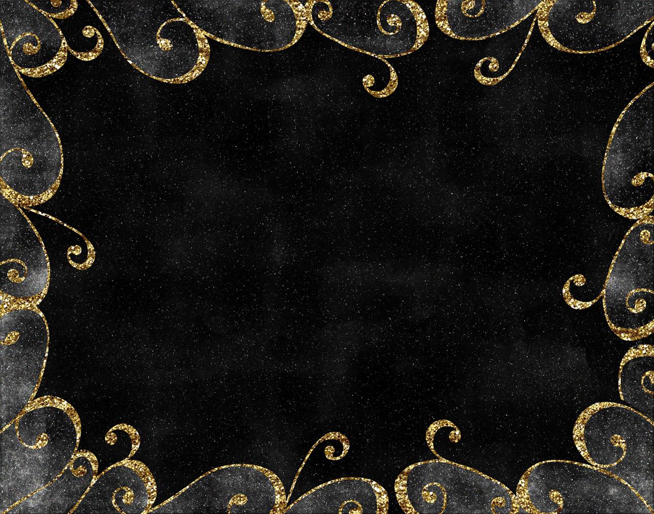 1280x1007 Gold Border Wallpaper