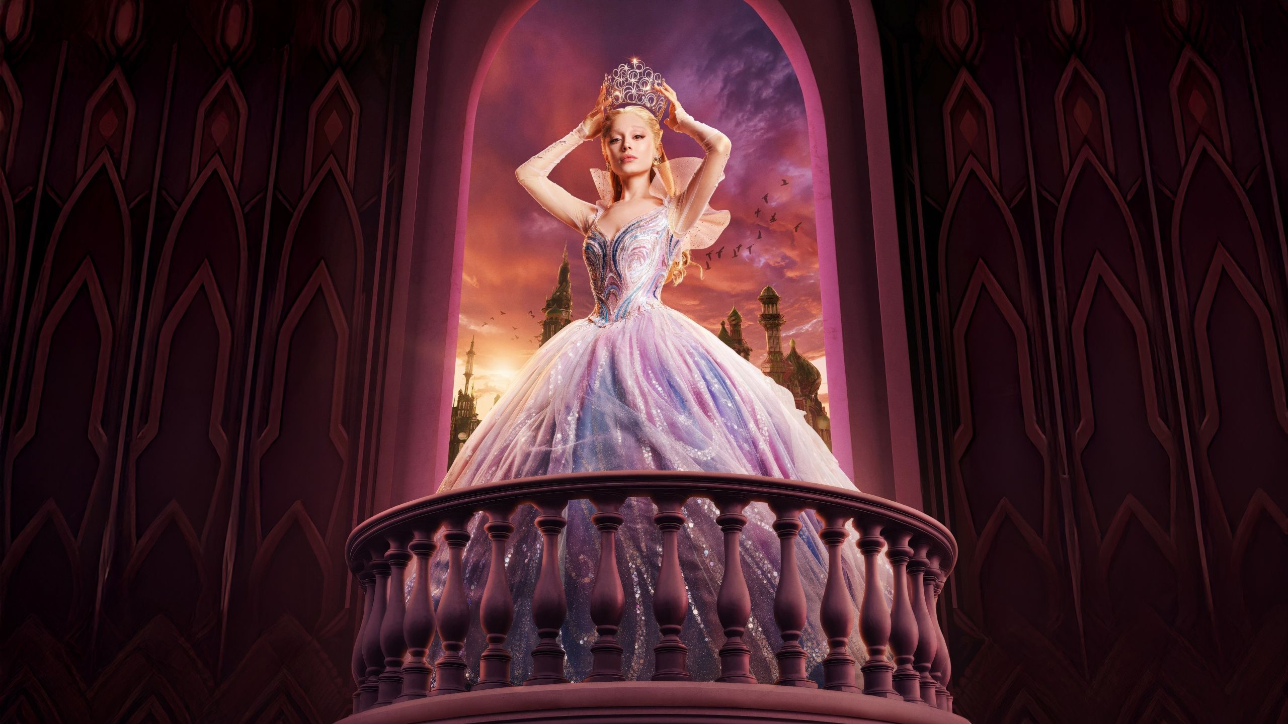 2560x1440 Wicked: For Good Wallpaper 4K, Ariana Grande, Glinda, 5K