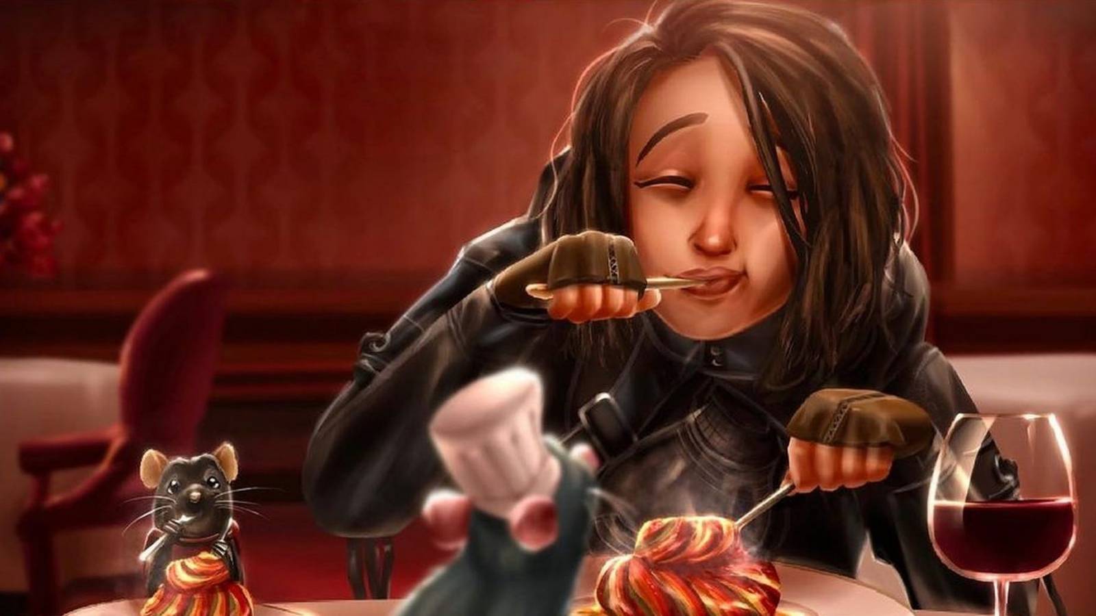 1600x900 Ratcatcher 2 Meets Remy in Suicide Squad & Ratatouille Crossover Art