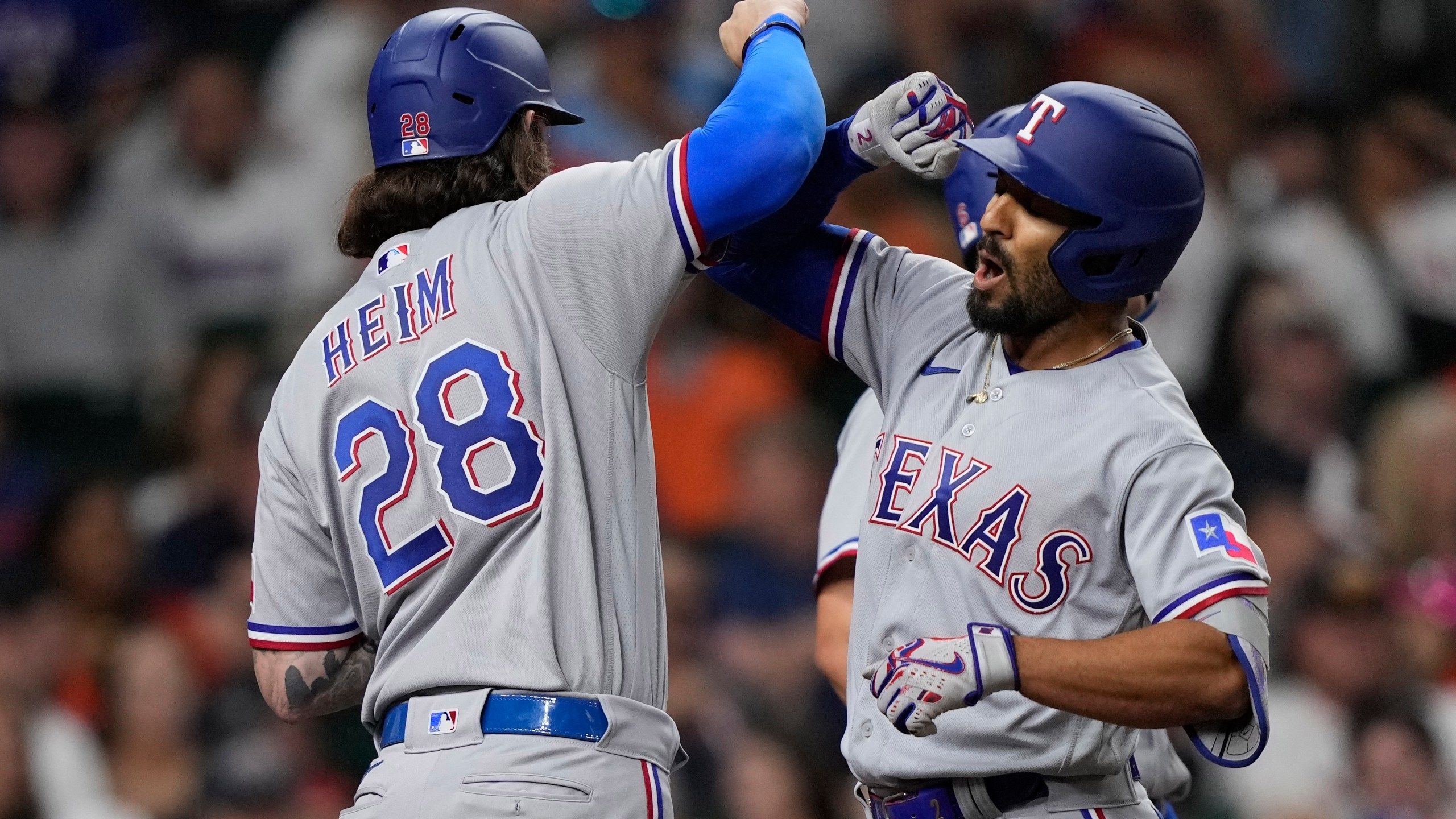 2560x1440 Semien's Grand Slam Caps 6 Run 7th, Rangers Beat Astros