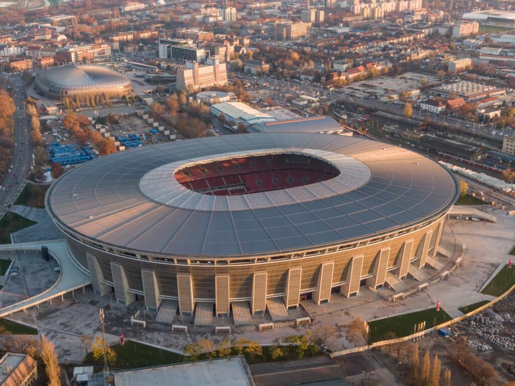 1024x768 Champions League Final Stadium facade and architecture