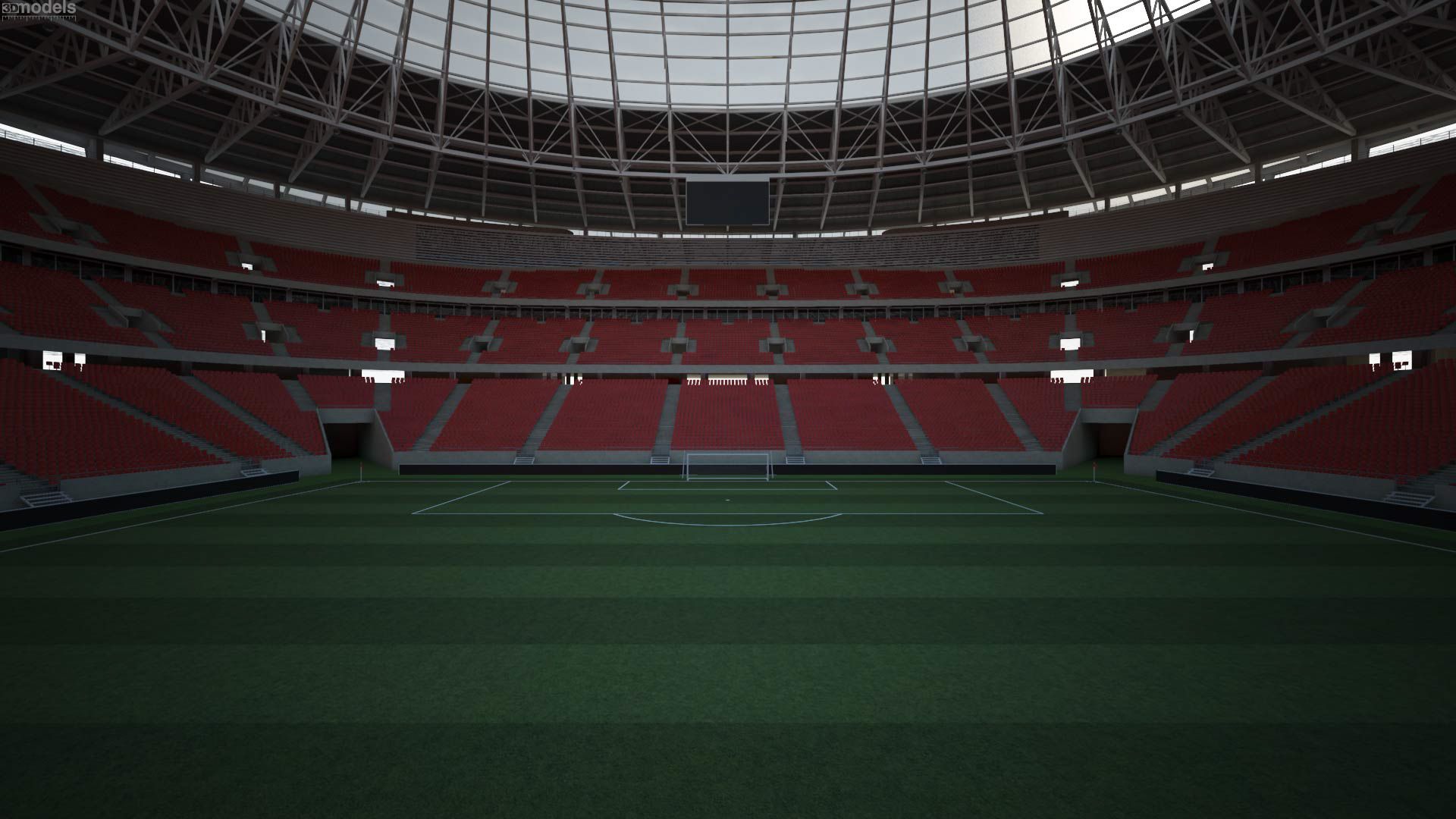 1920x1080 view of Ferenc Puskas Stadium 3D model