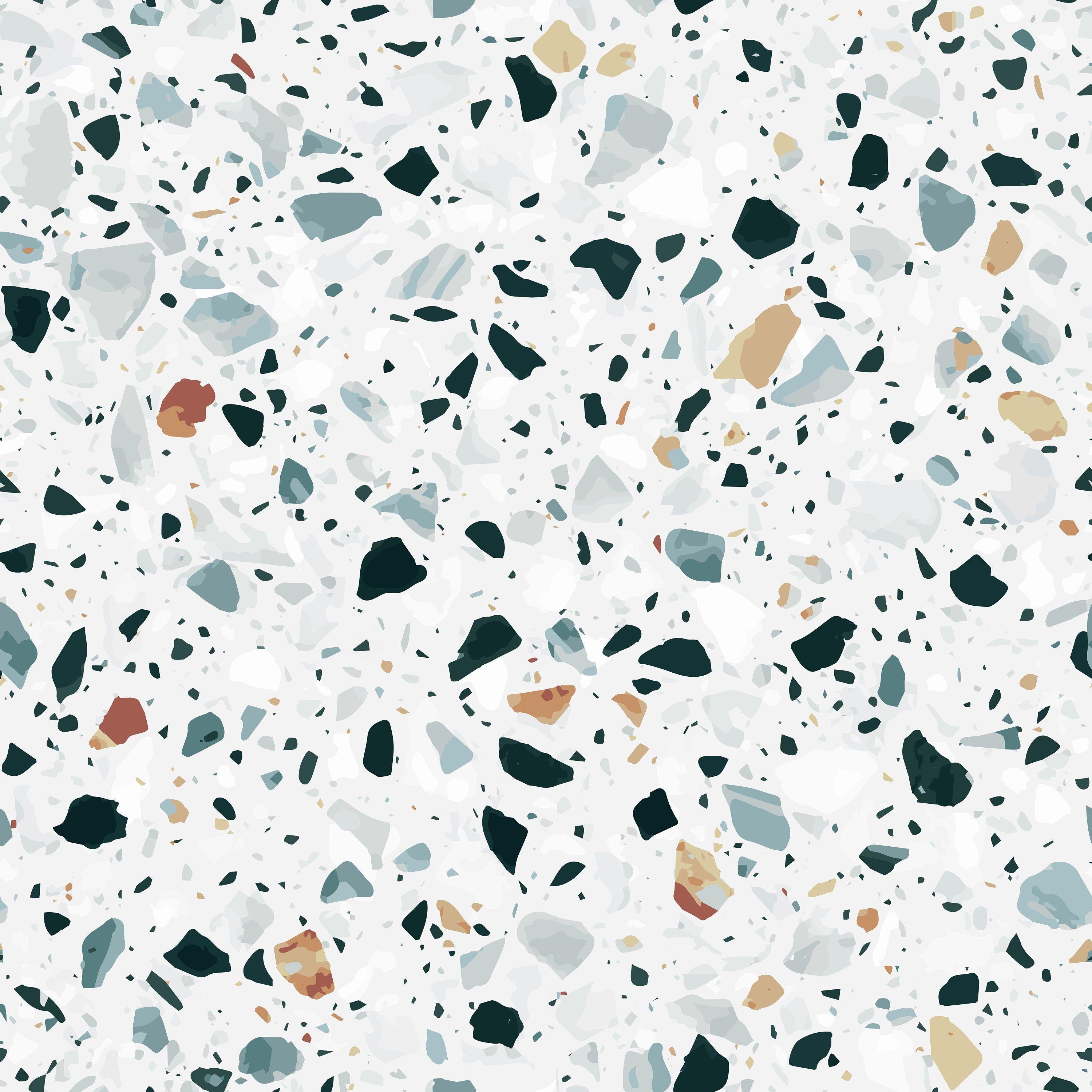 3000x3000 Terrazzo Pattern Wallpaper. Removable Vinyl Wallpaper. Eco