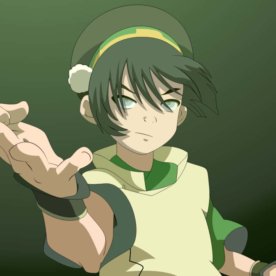900x900 Download Toph Beifong Displays Her Earthbending Prowess Wallpaper