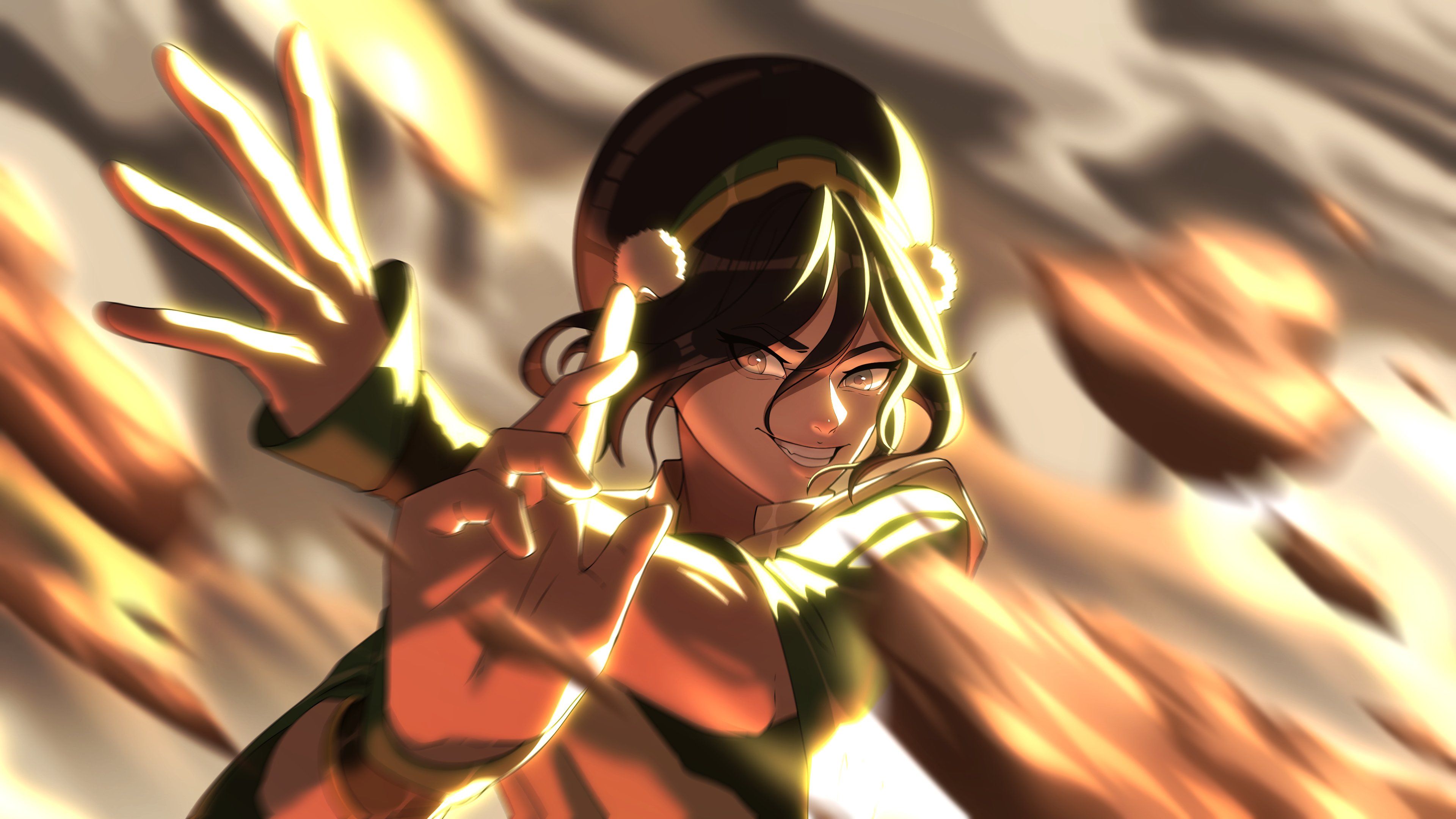3840x2160 Earthbending Toph [By @nemukucing]