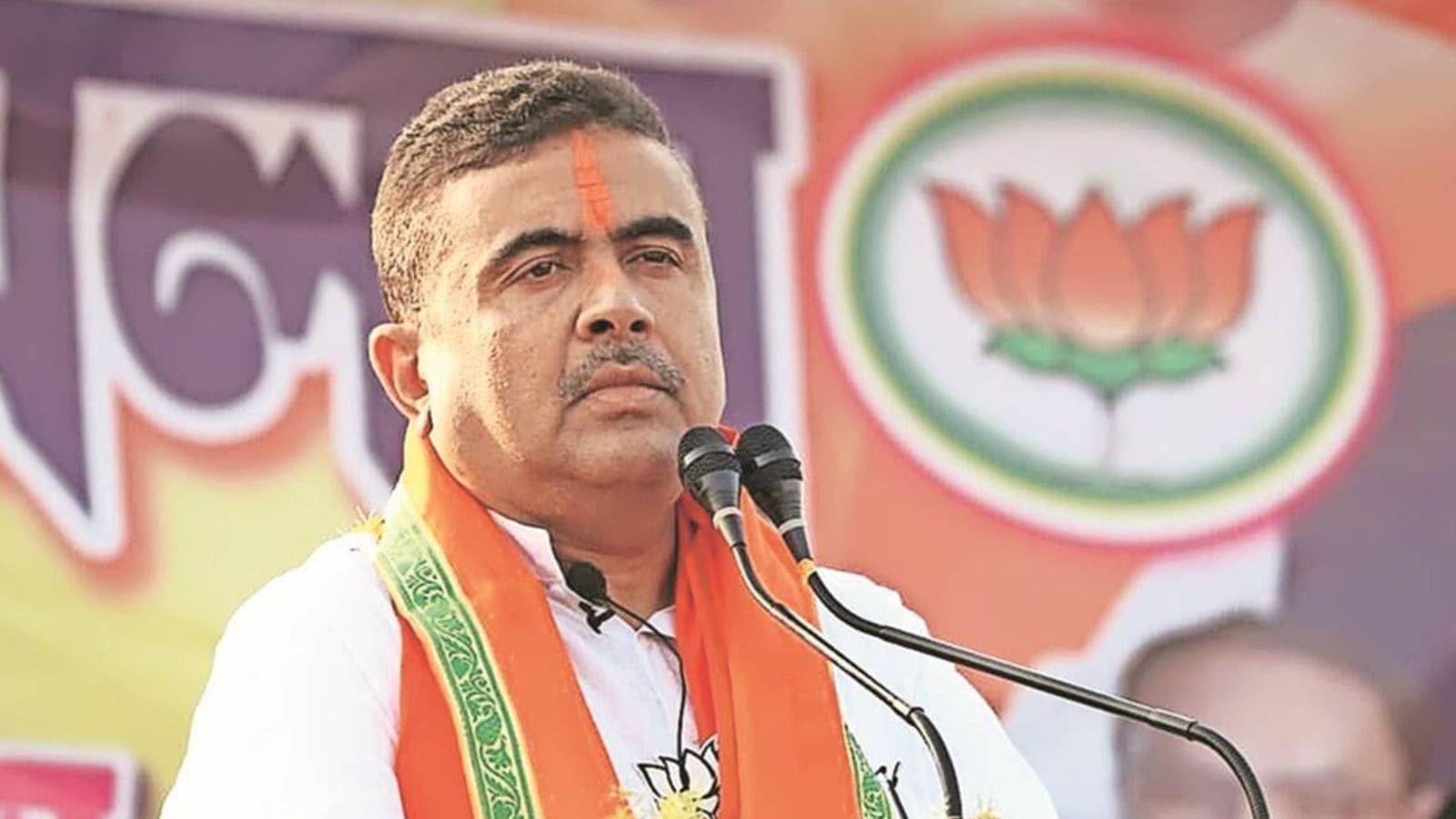 1600x900 BJP leader Suvendu Adhikari suspended for day after uproar in Bengal assembly. Kolkata News Indian Express