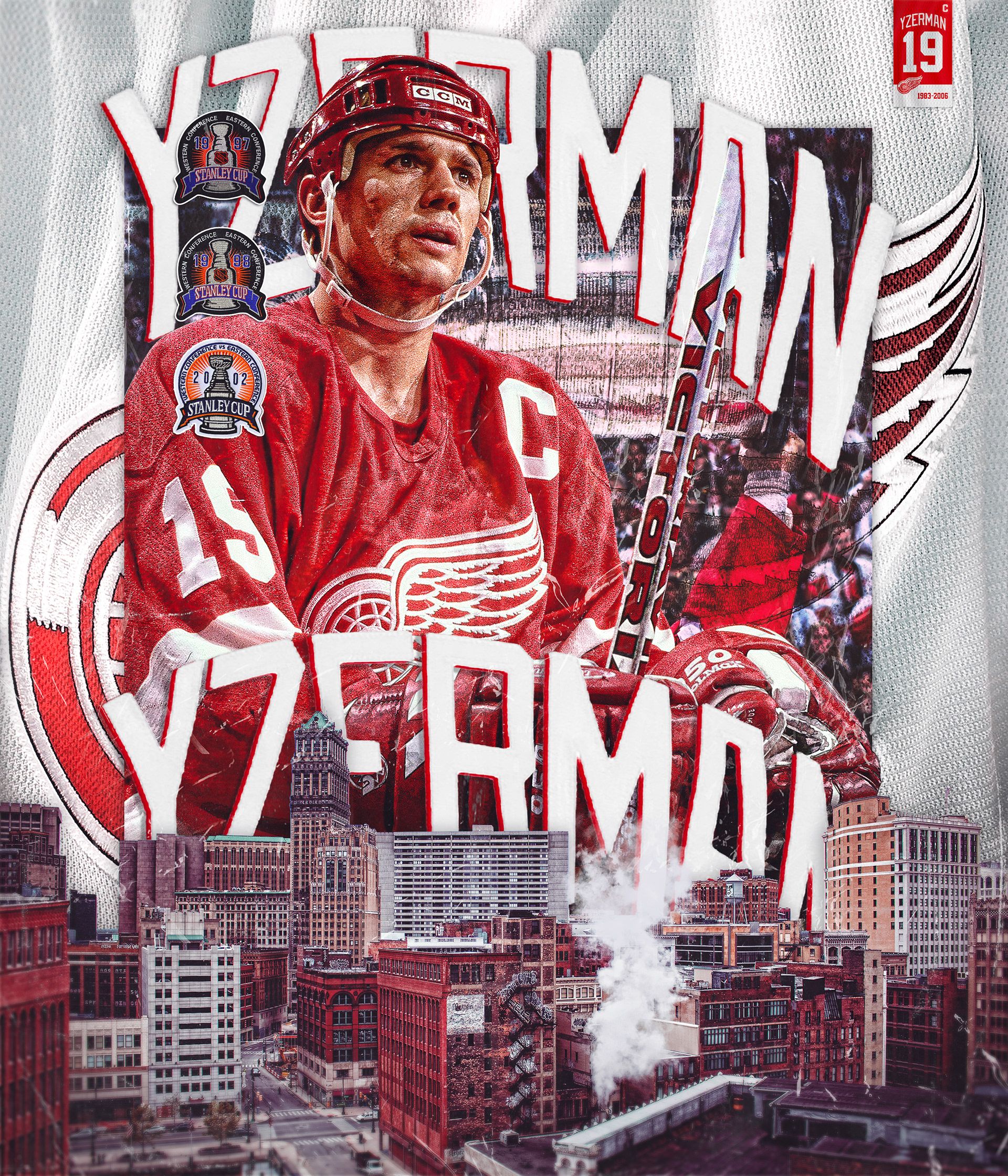 1920x2240 Steve Yzerman Red Wings (2). Image - Behance