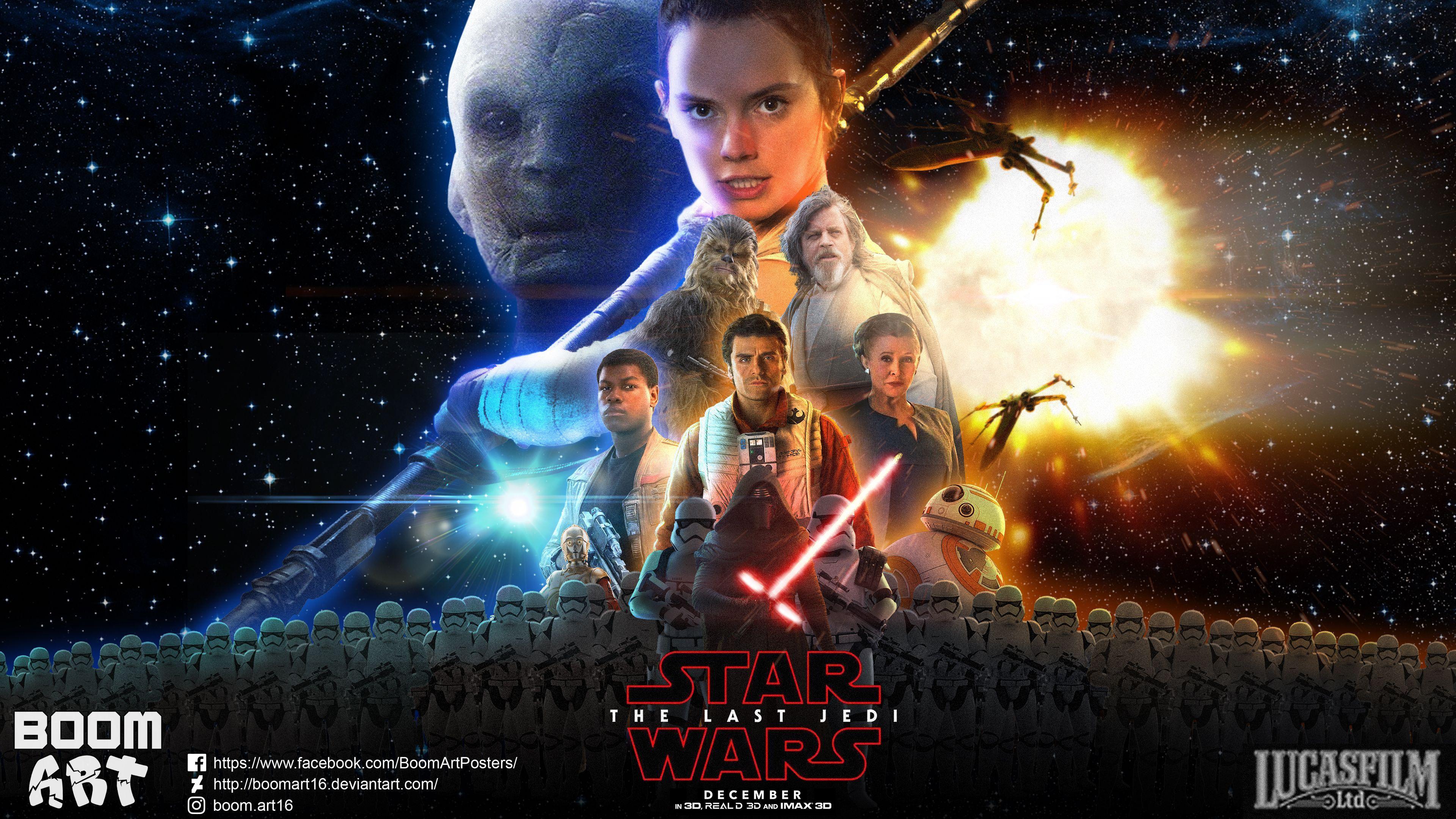 3840x2160 Star Wars: The Last Jedi Wallpaper