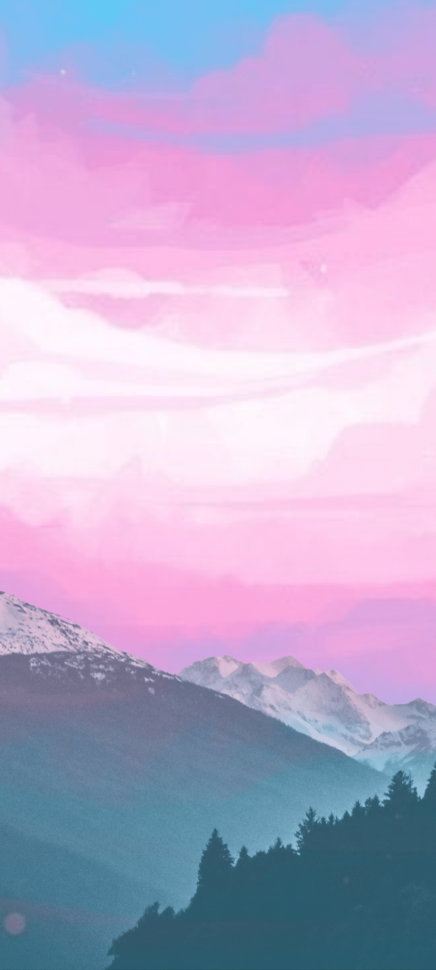 864x1920 I made a phone wallpaper for my girlfriend who came out as trans to me last week. It's supposed to be a more subtle trans pride flag