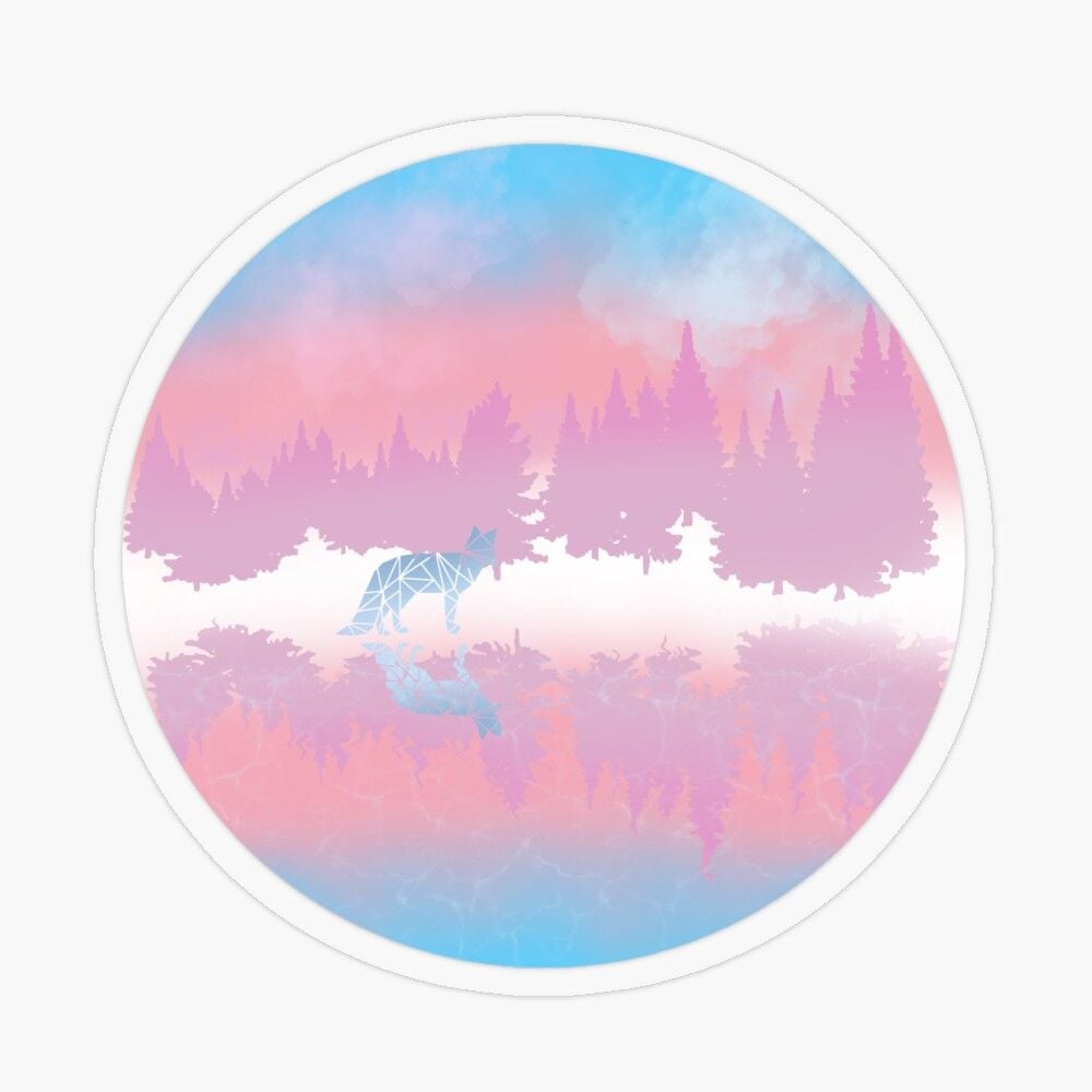 1000x1000 Subtle Trans Pride Flag Postcard By Dee Arts