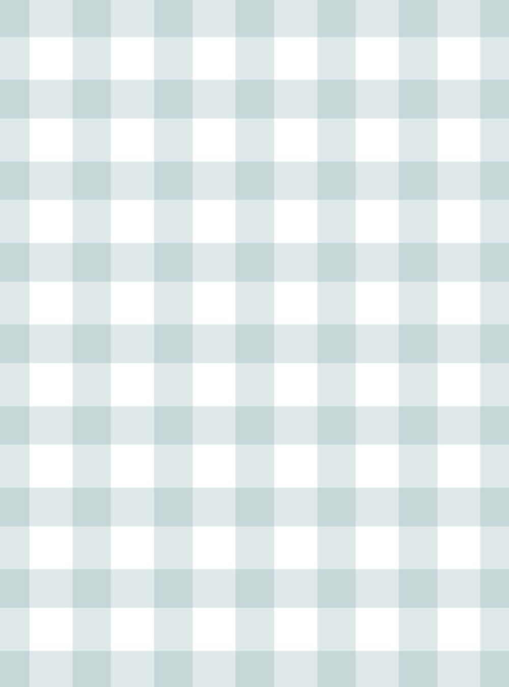 1000x1350 Simple Shapes Dusky Blue Gingham Check Pattern Wallpaper and Stick (6 Sheet Pack x 9ft)