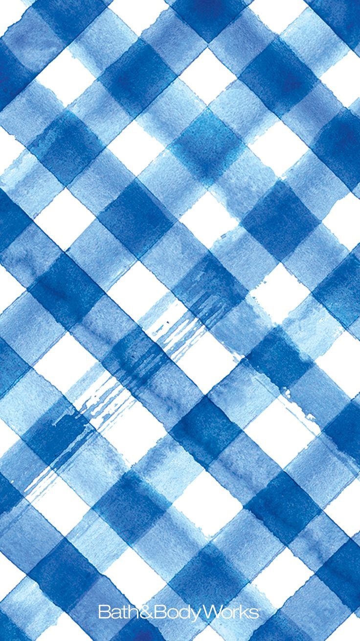 736x1308 Blue Gingham Wallpaper!