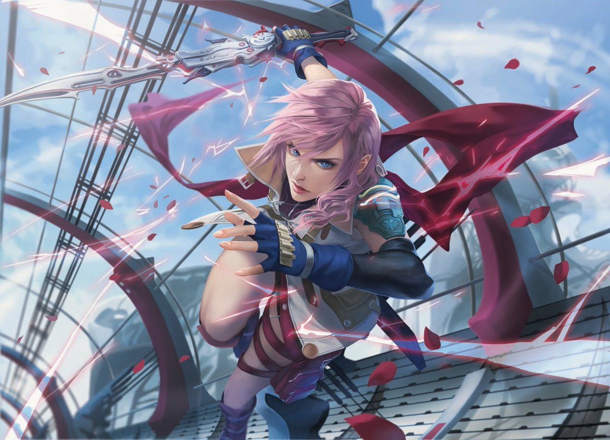 1200x865 Lightning artwork from the Final Fantasy x Magic The Gathering collab!