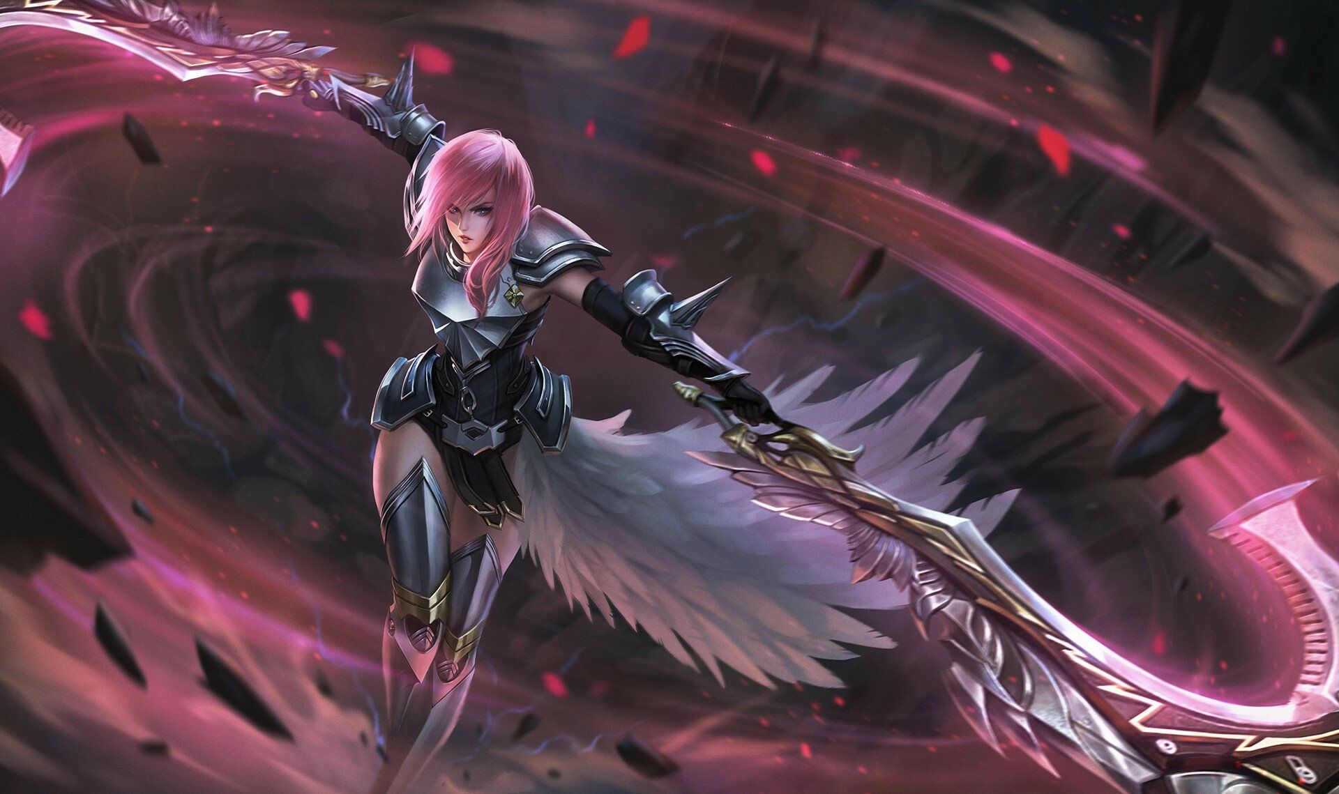 1920x1139 Epic Lightning HD Wallpaper Fantasy XIII 2 Legendary Warrior By Vu Nguyenx1139